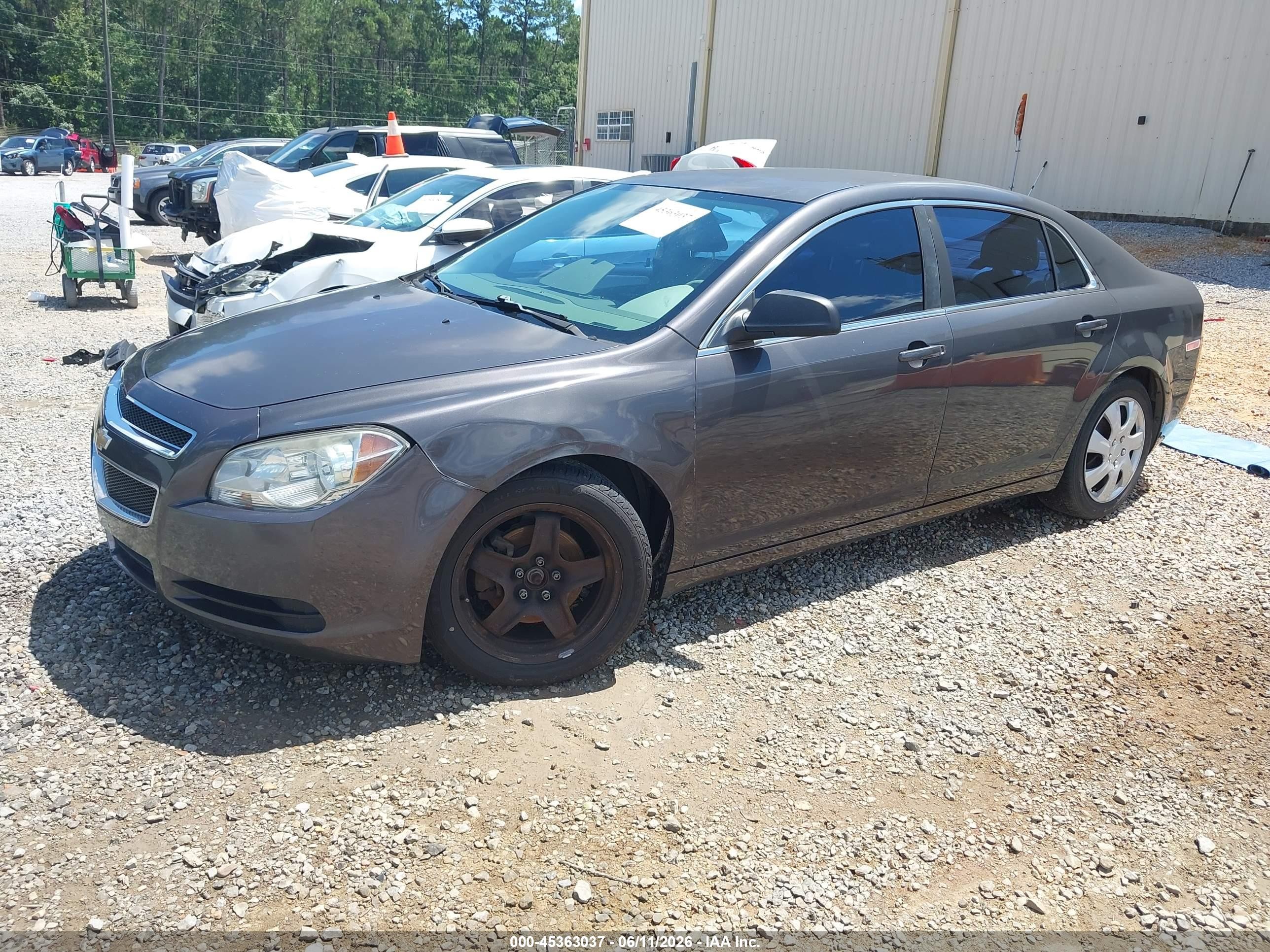 2012 Chevrolet Malibu Ls Gray vin: 1G1ZA5EU5CF356676