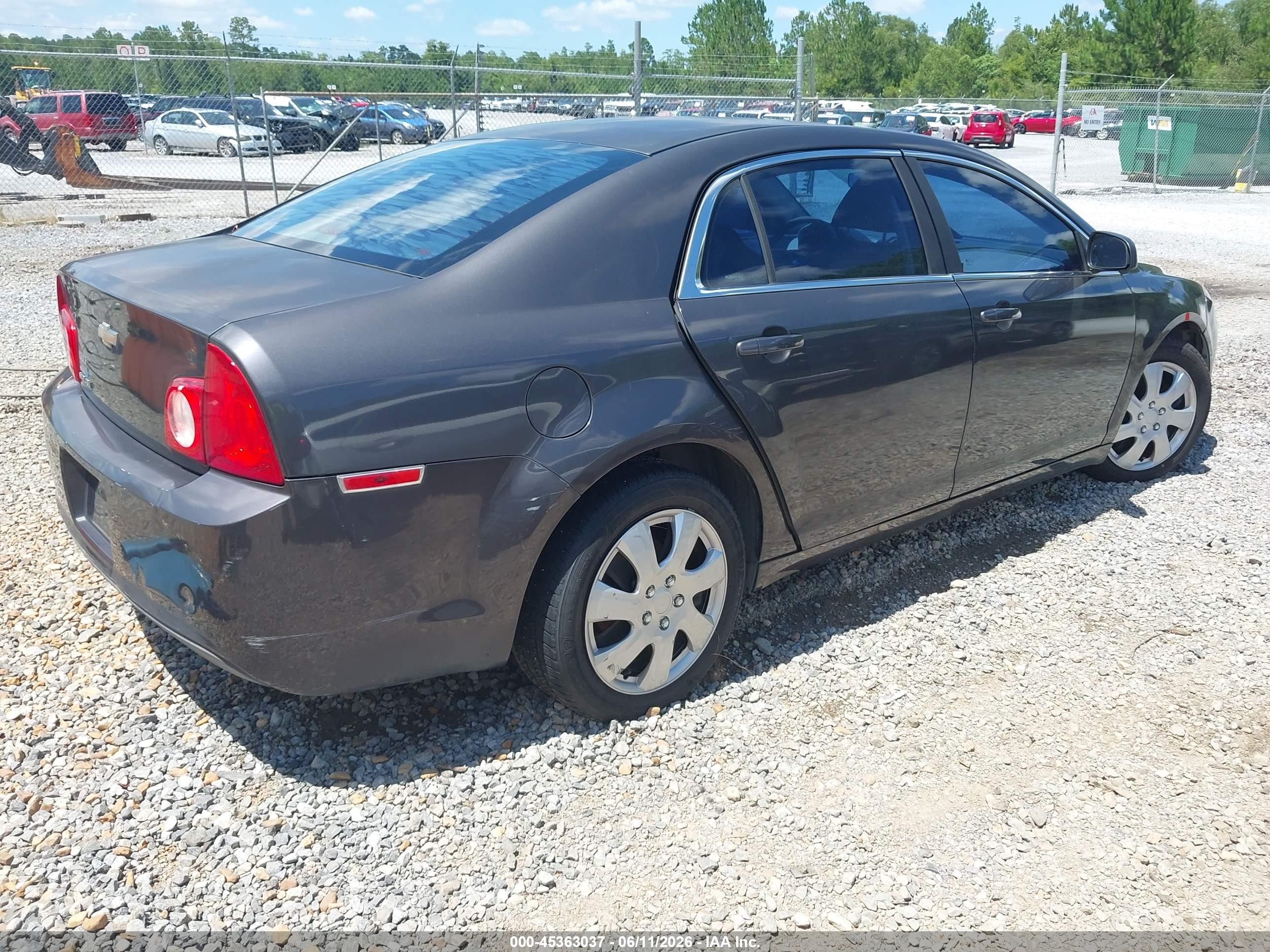 2012 Chevrolet Malibu Ls Gray vin: 1G1ZA5EU5CF356676