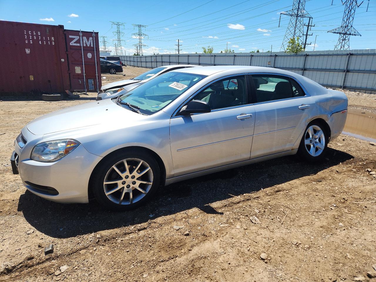 2012 Chevrolet Malibu Ls Silver vin: 1G1ZA5EU6CF387242