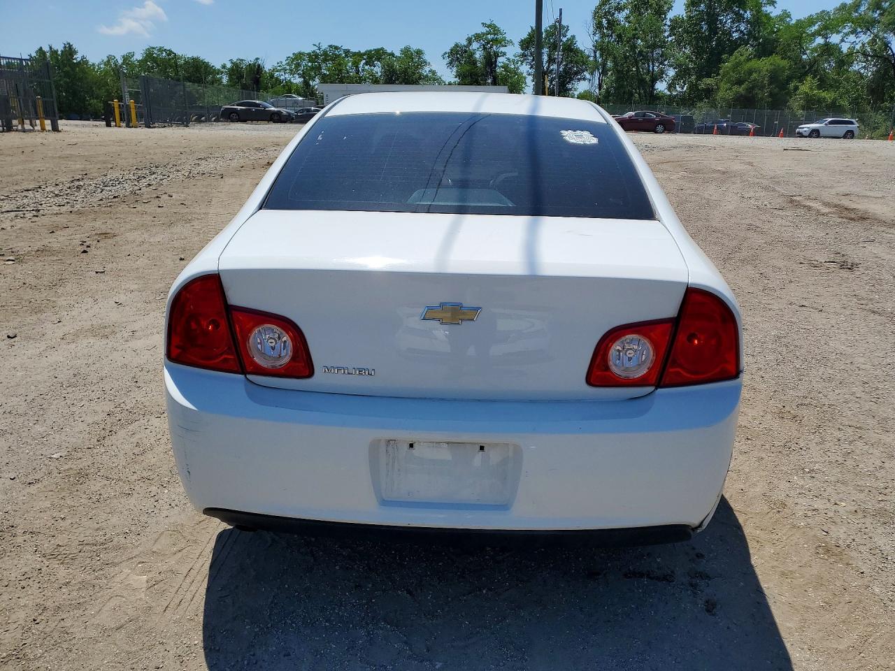 2012 Chevrolet Malibu 1lt White vin: 1G1ZA5EU6CF398354