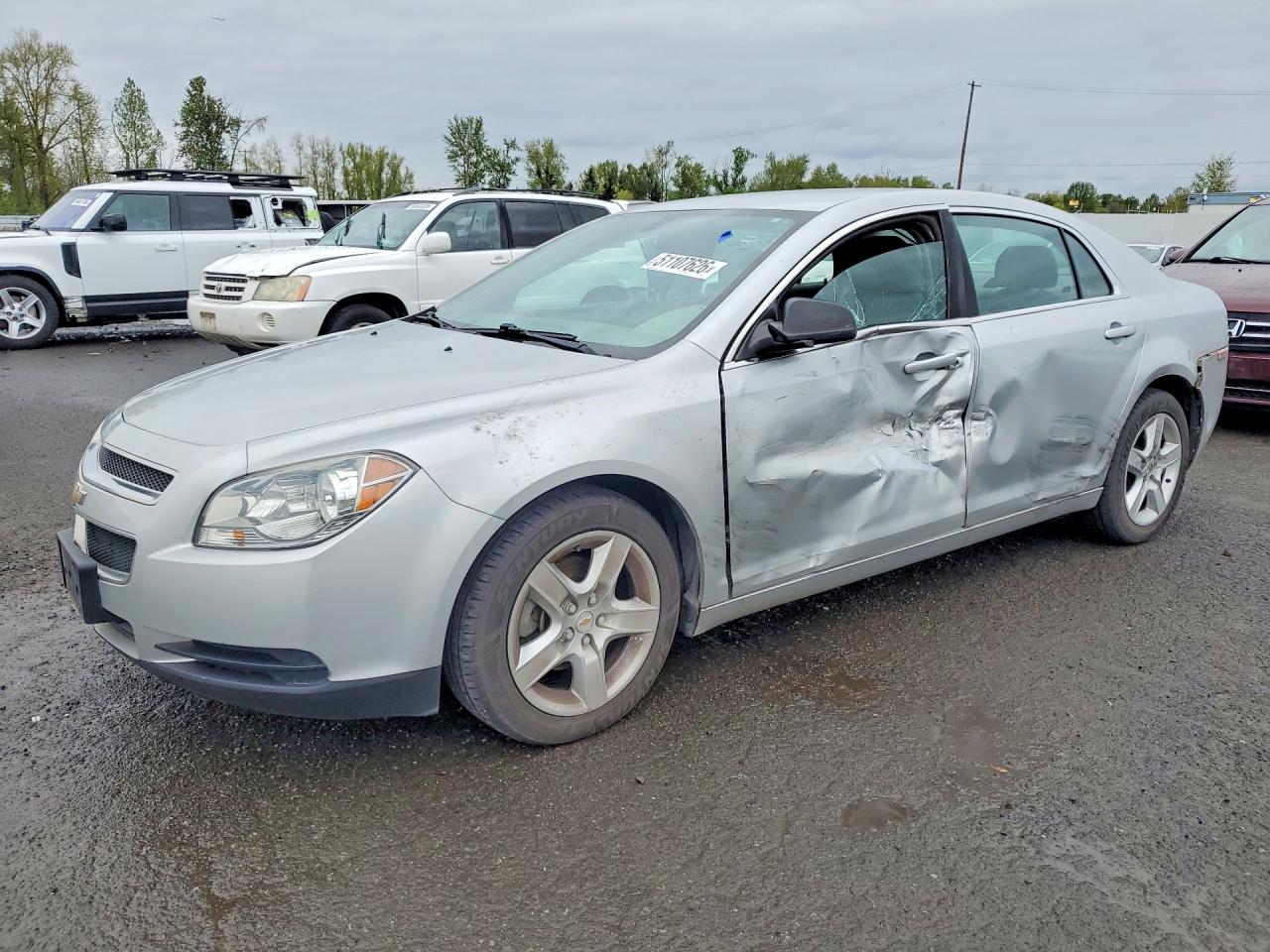 2012 Chevrolet Malibu Ls Silver vin: 1G1ZA5EU7CF130655