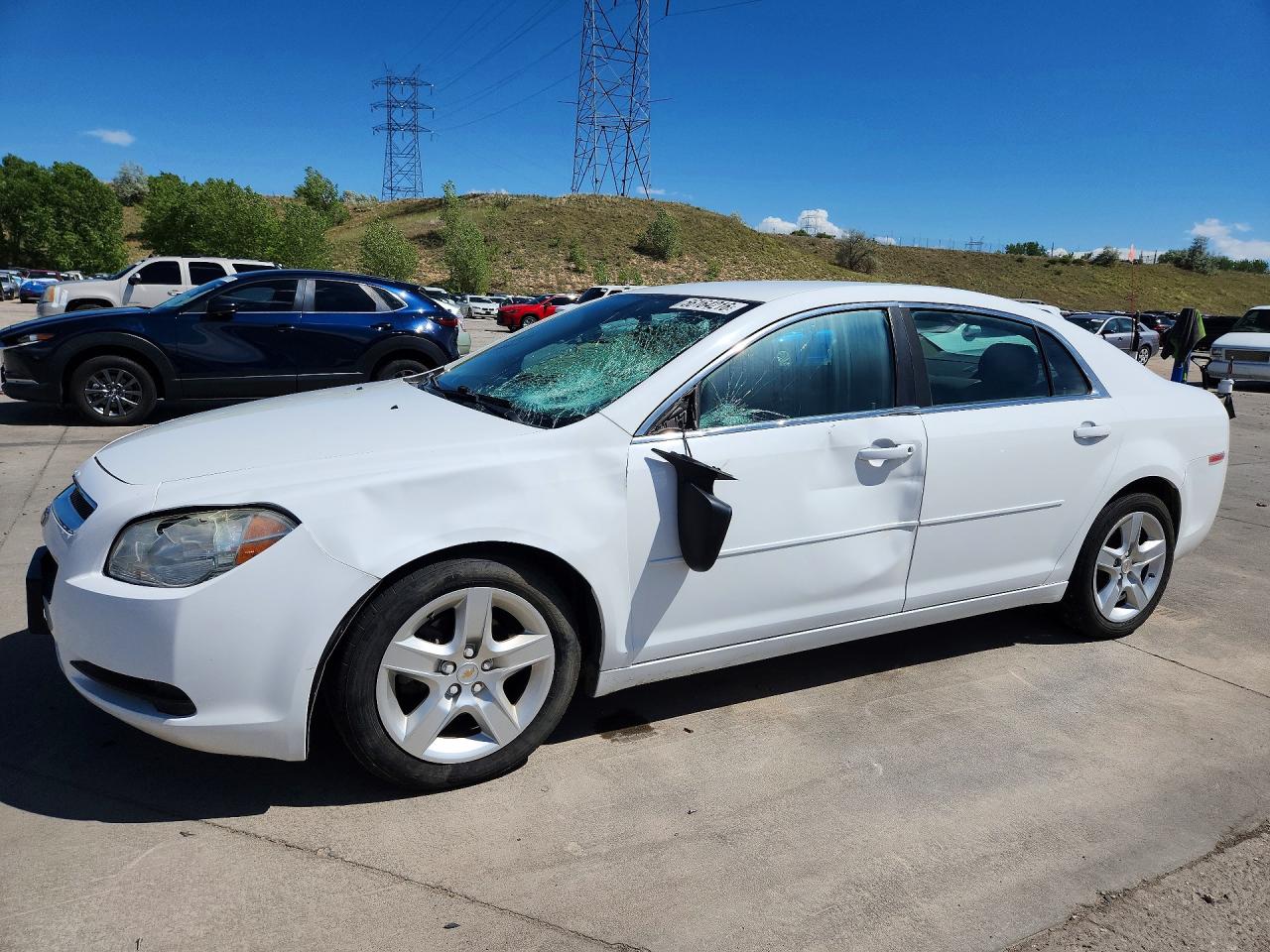 2012 Chevrolet Malibu Ls White vin: 1G1ZA5EU7CF384883