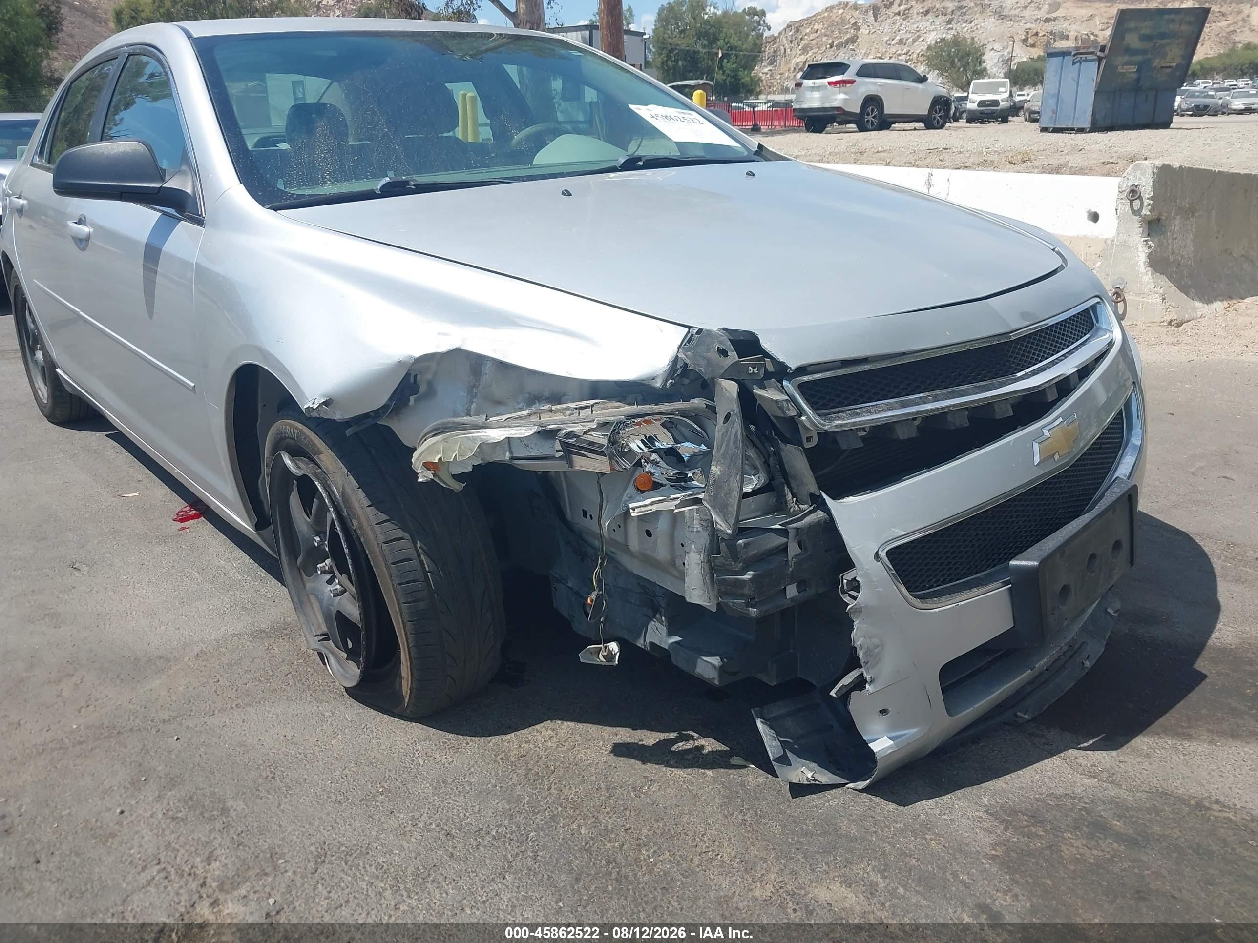 2012 Chevrolet Malibu Ls Silver vin: 1G1ZA5EU7CF394149