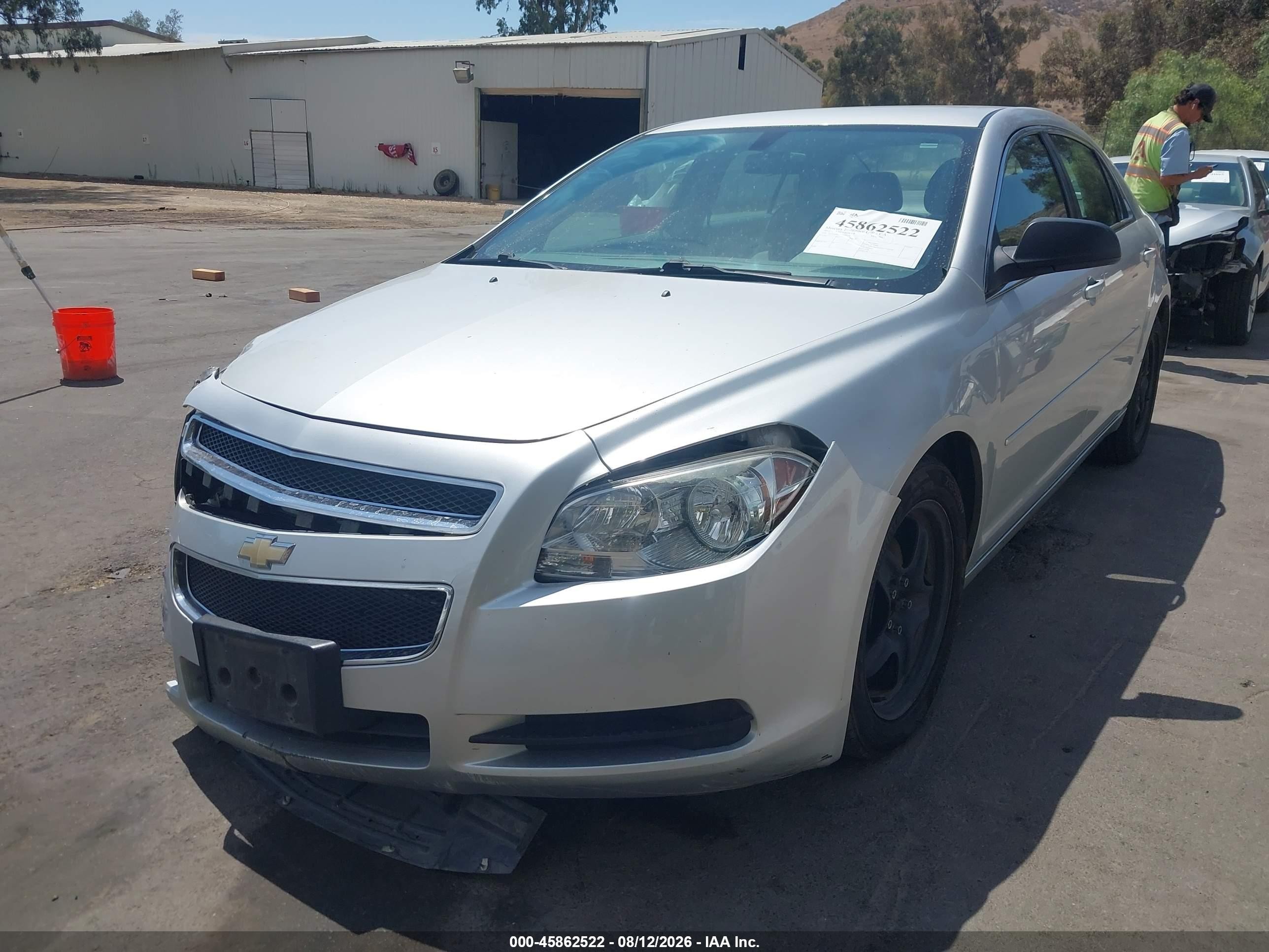 2012 Chevrolet Malibu Ls Silver vin: 1G1ZA5EU7CF394149