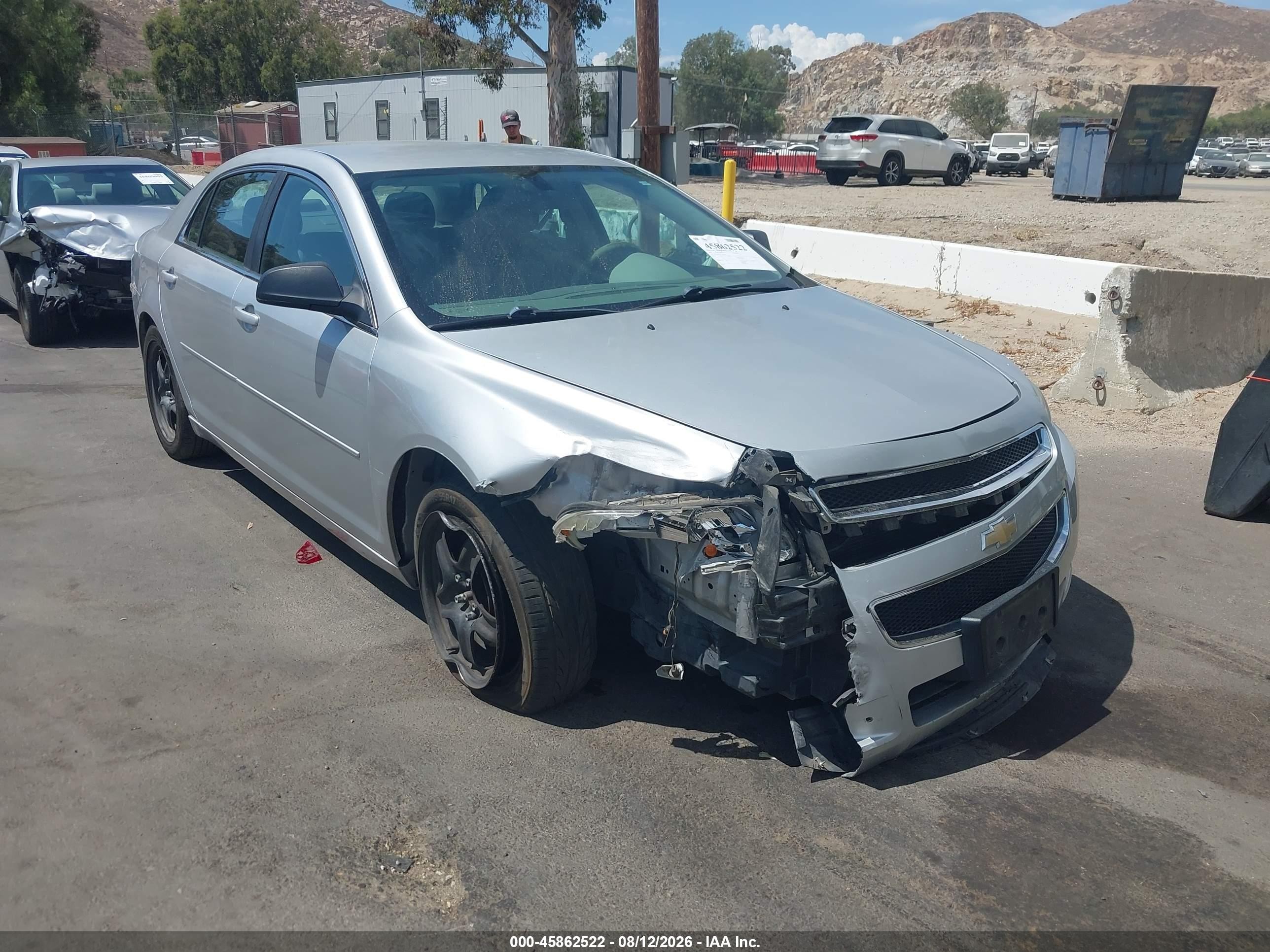2012 Chevrolet Malibu Ls Silver vin: 1G1ZA5EU7CF394149
