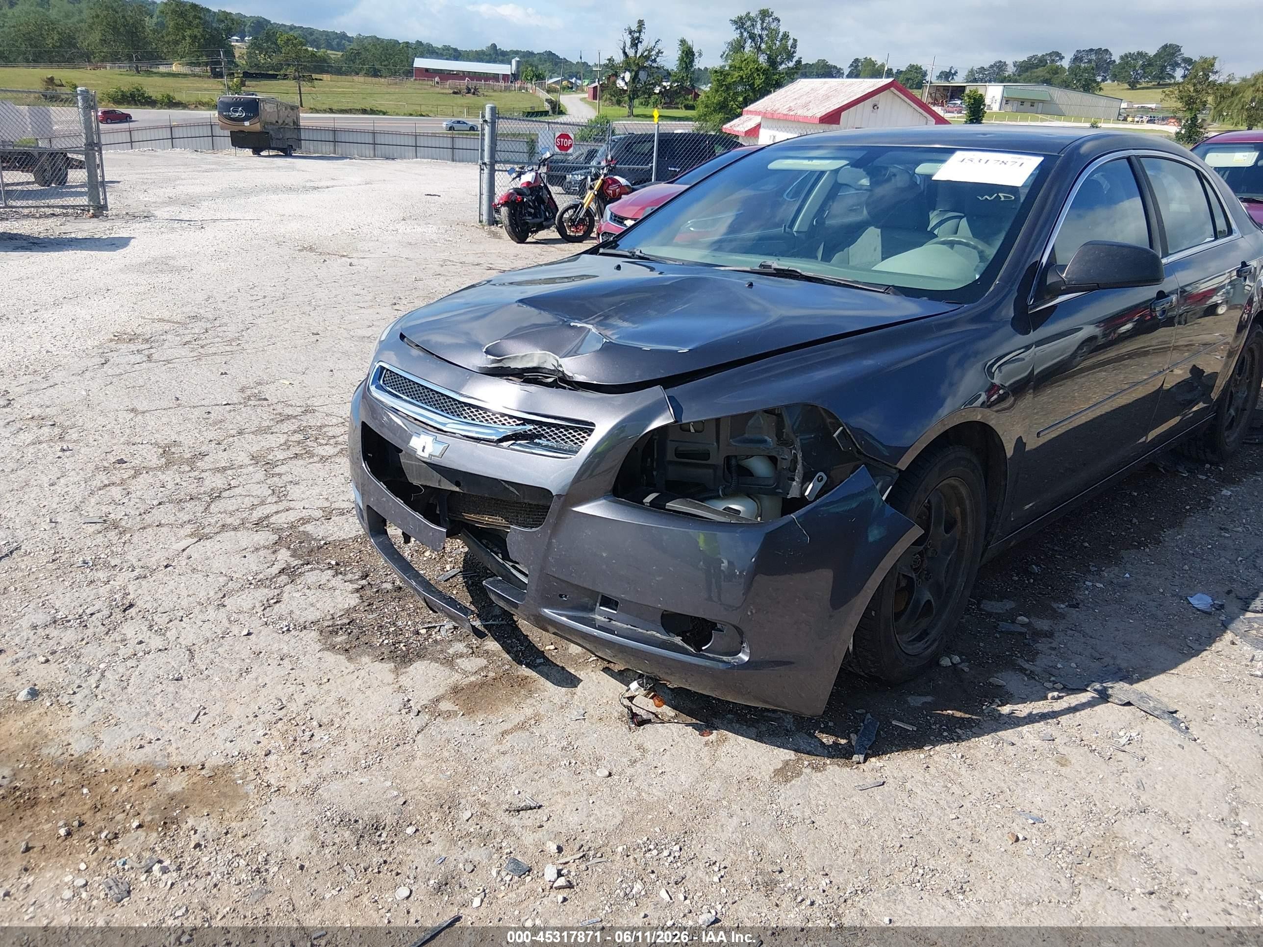 2012 Chevrolet Malibu Ls Gray vin: 1G1ZA5EU7CF395074