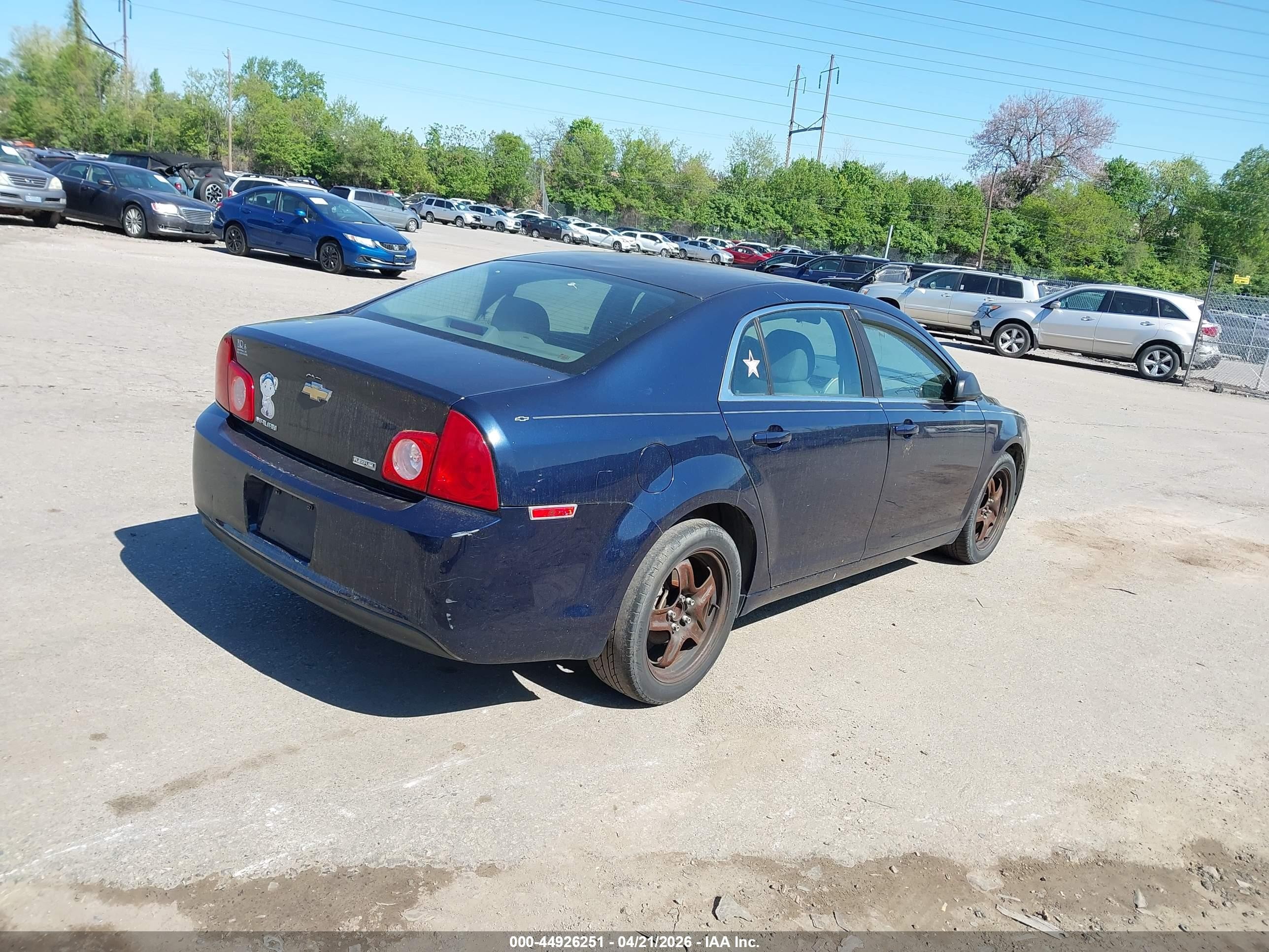 2011 Chevrolet Malibu Ls Blue vin: 1G1ZA5EU8BF358193
