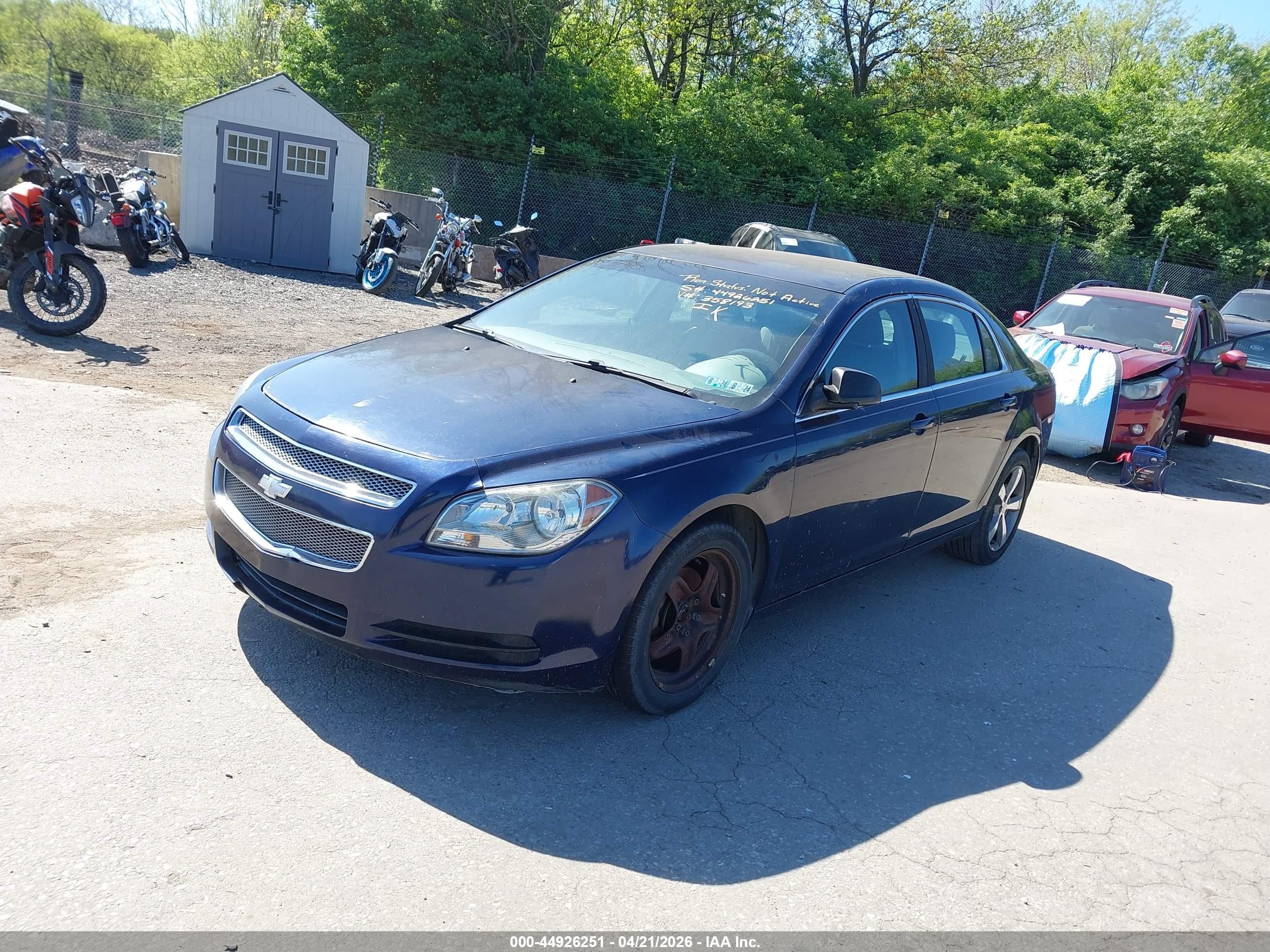 2011 Chevrolet Malibu Ls Blue vin: 1G1ZA5EU8BF358193