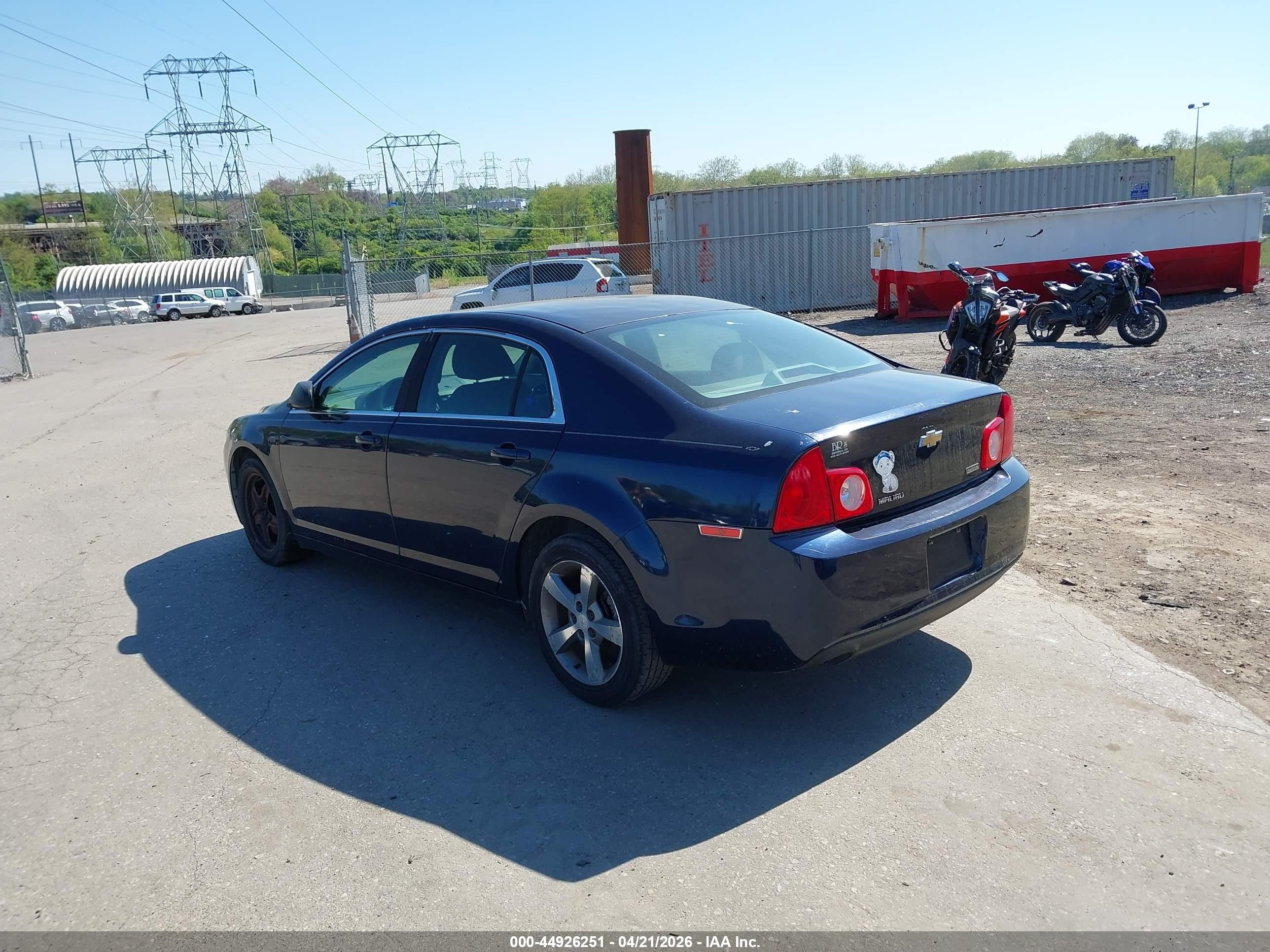 2011 Chevrolet Malibu Ls Blue vin: 1G1ZA5EU8BF358193