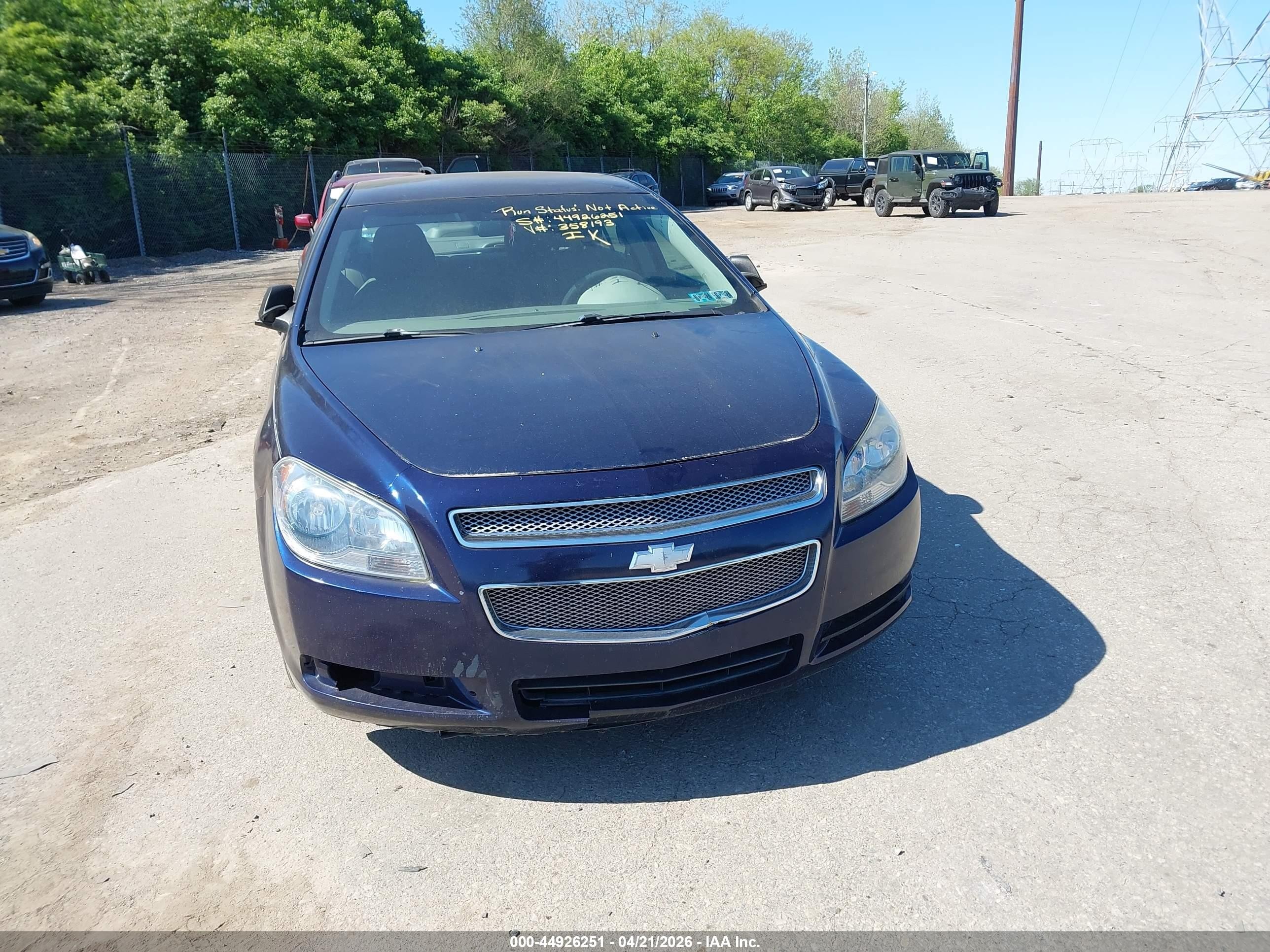 2011 Chevrolet Malibu Ls Blue vin: 1G1ZA5EU8BF358193