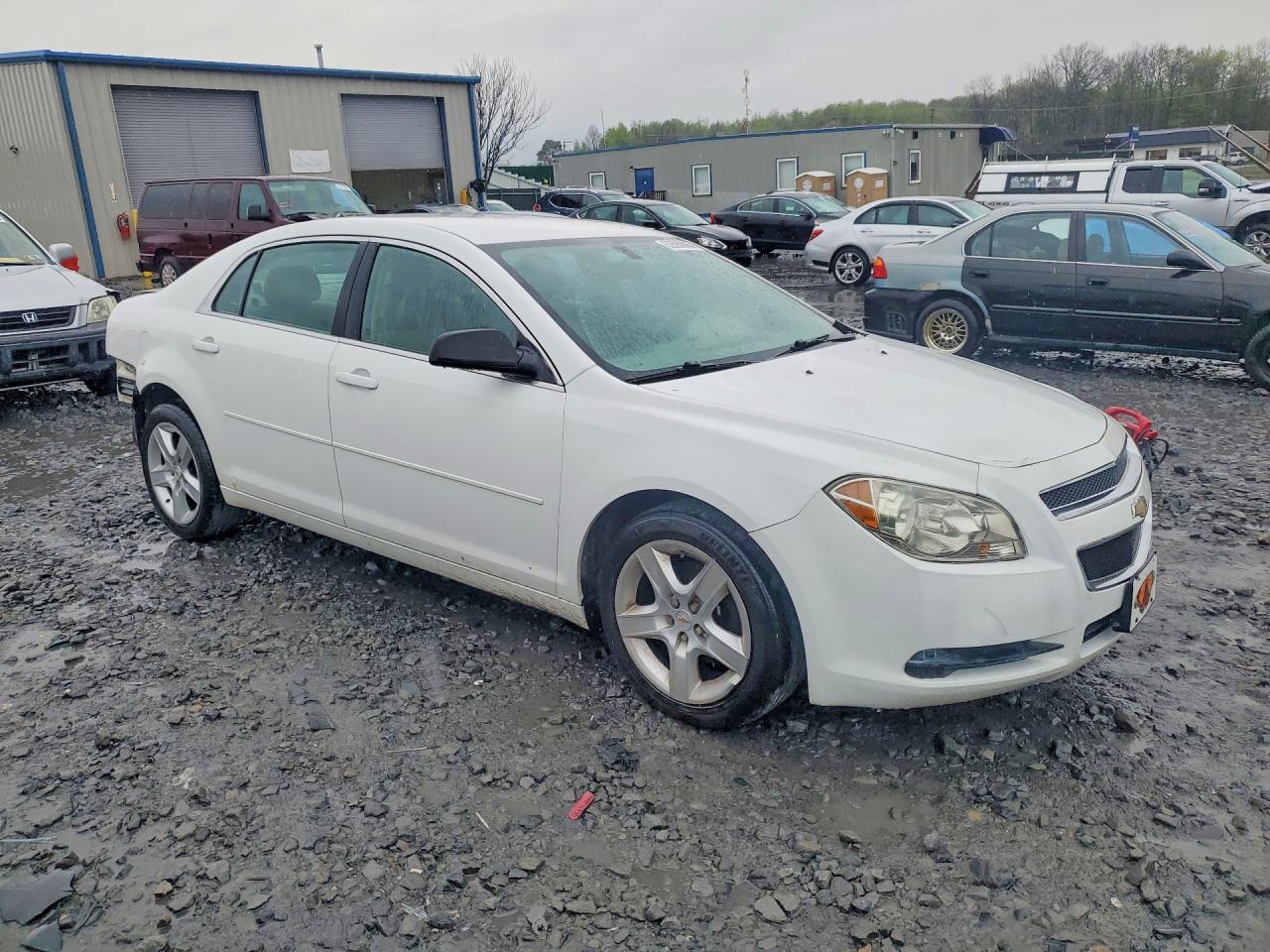 2012 Chevrolet Malibu Ls White vin: 1G1ZA5EU8CF393656