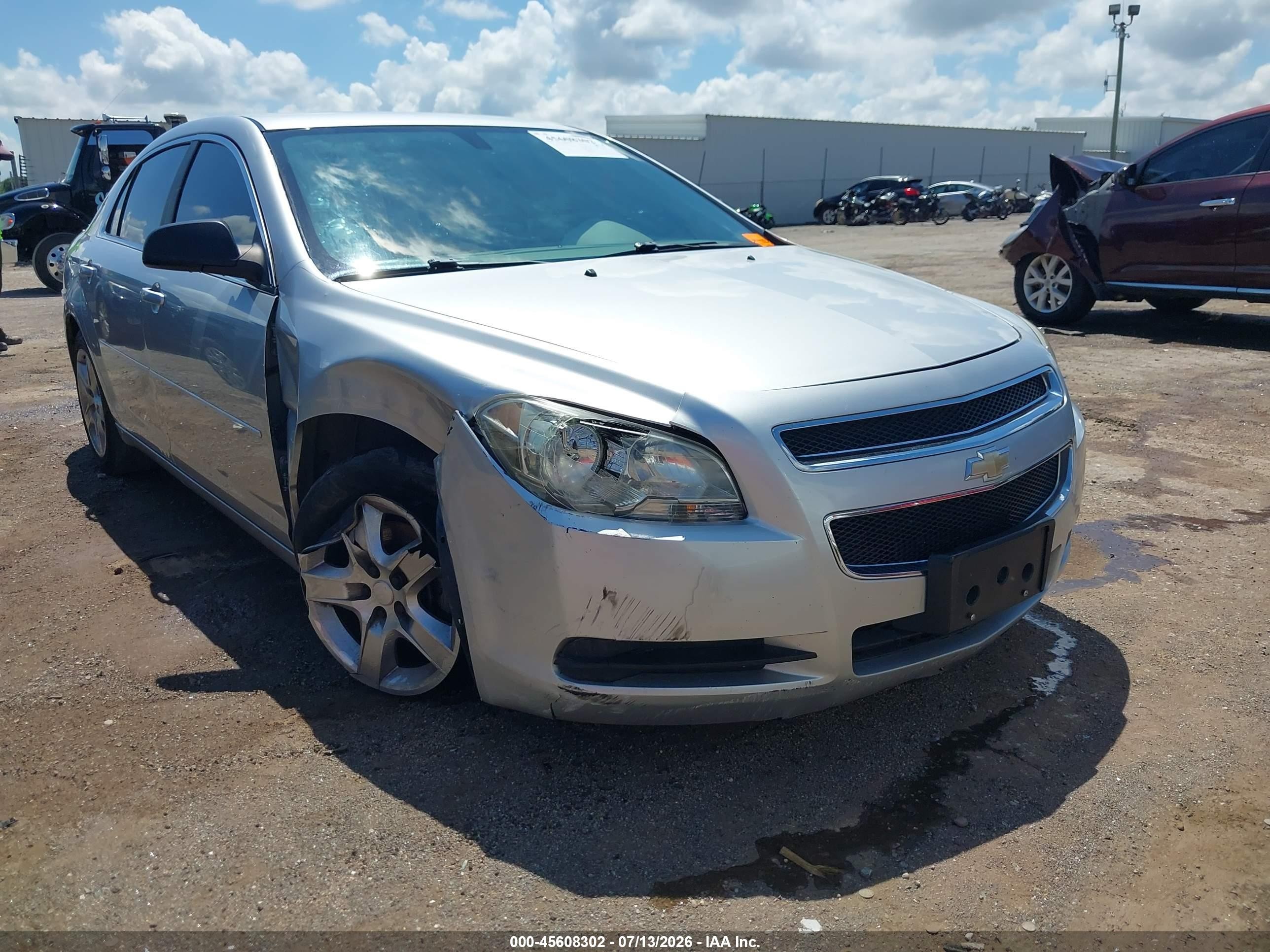 2012 Chevrolet Malibu Ls Silver vin: 1G1ZA5EU8CF394631