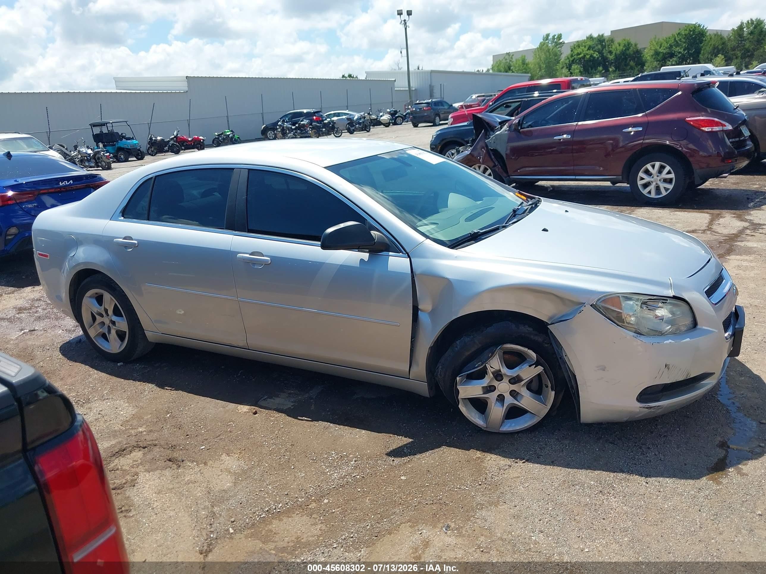 2012 Chevrolet Malibu Ls Silver vin: 1G1ZA5EU8CF394631
