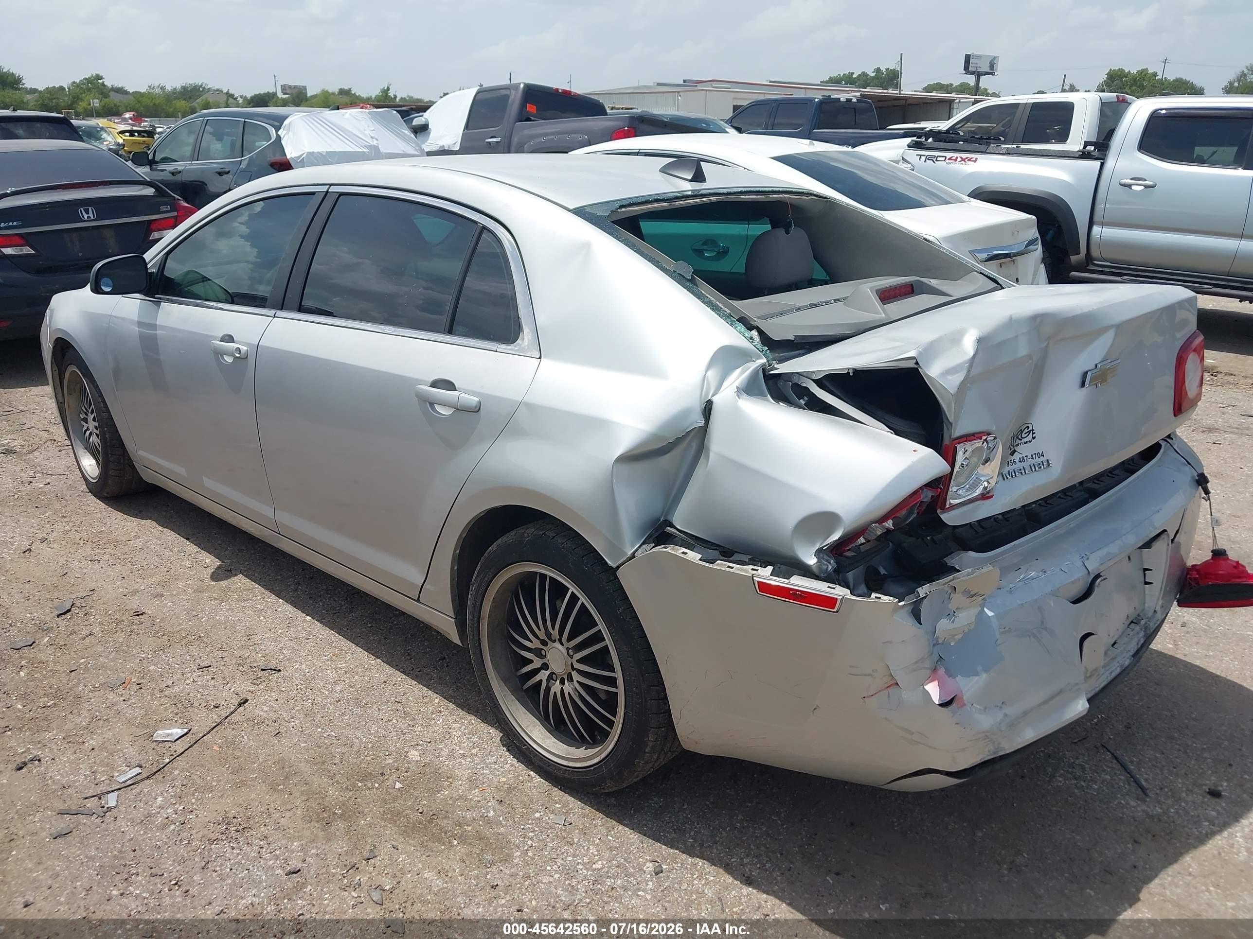 2012 Chevrolet Malibu Ls Silver vin: 1G1ZA5EU9CF216422