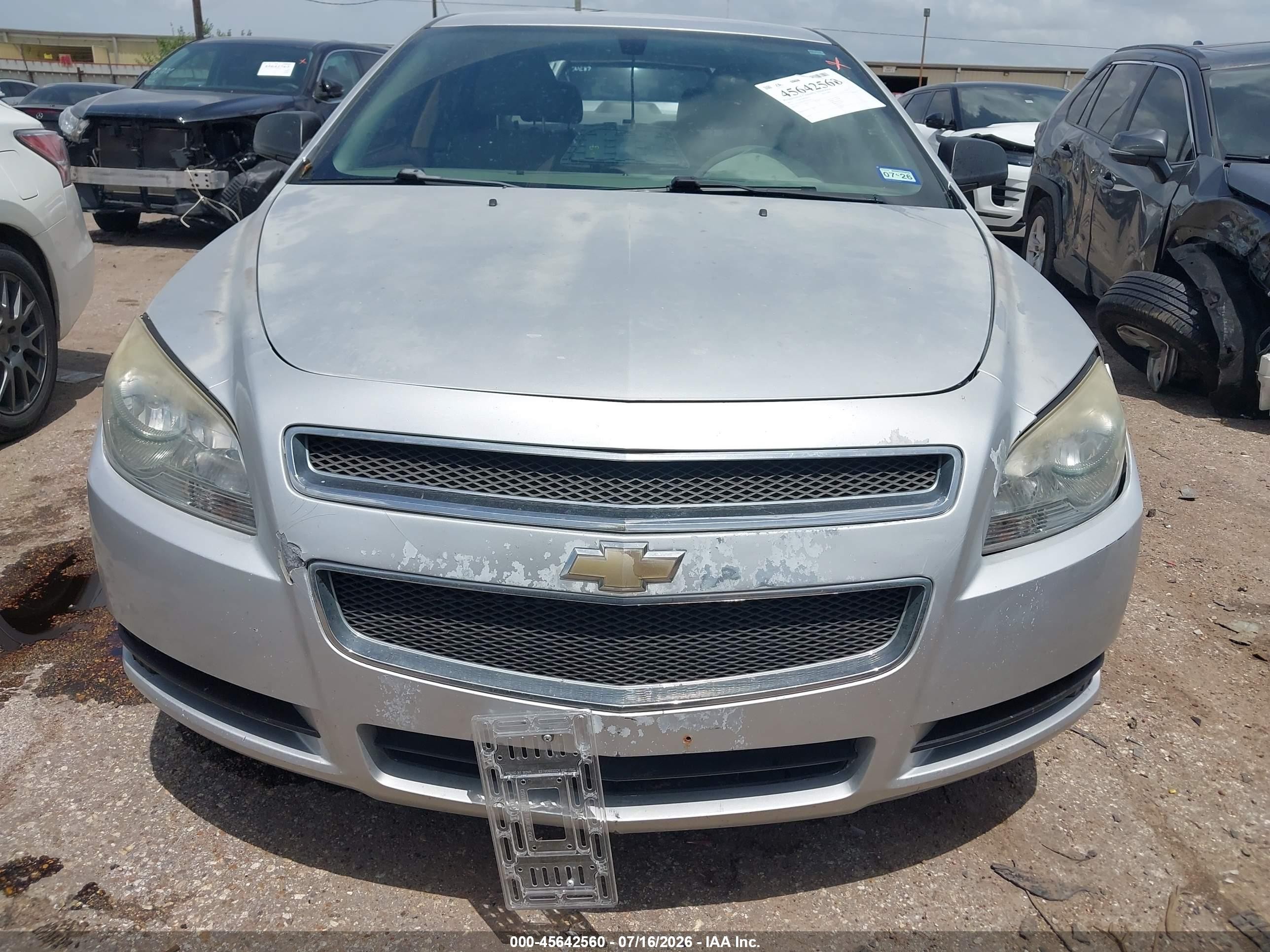 2012 Chevrolet Malibu Ls Silver vin: 1G1ZA5EU9CF216422
