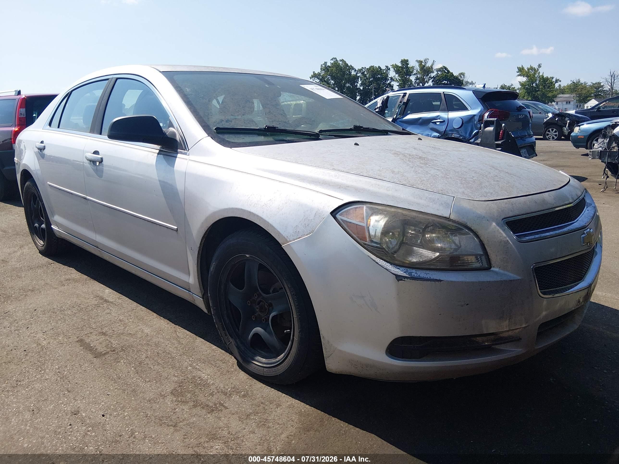 2012 Chevrolet Malibu Ls Silver vin: 1G1ZA5EU9CF389454
