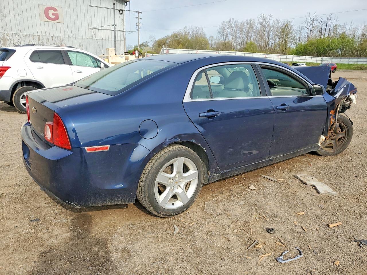 2011 Chevrolet Malibu Ls Blue vin: 1G1ZA5EUXBF354565