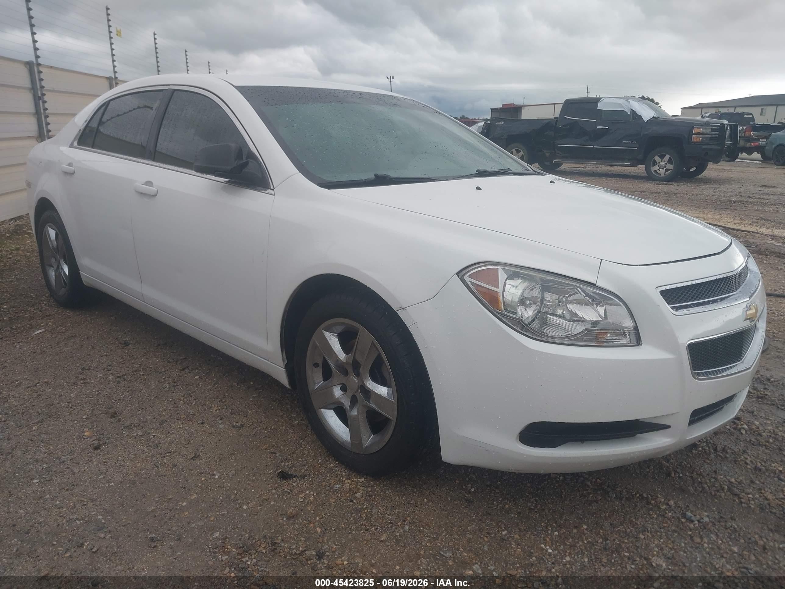 2012 Chevrolet Malibu Ls White vin: 1G1ZA5EUXCF277388