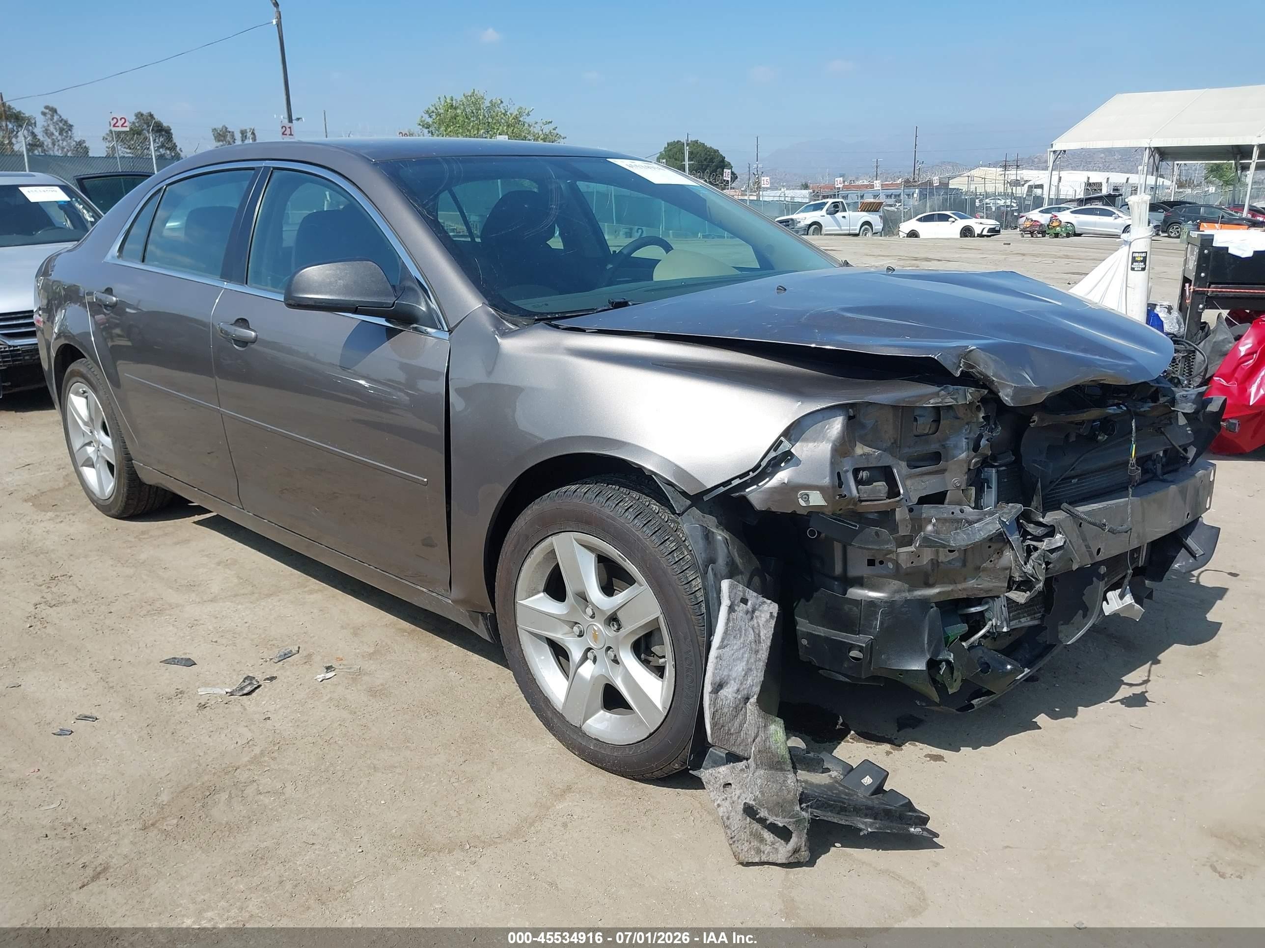 2012 Chevrolet Malibu Ls Brown vin: 1G1ZB5E00CF150479