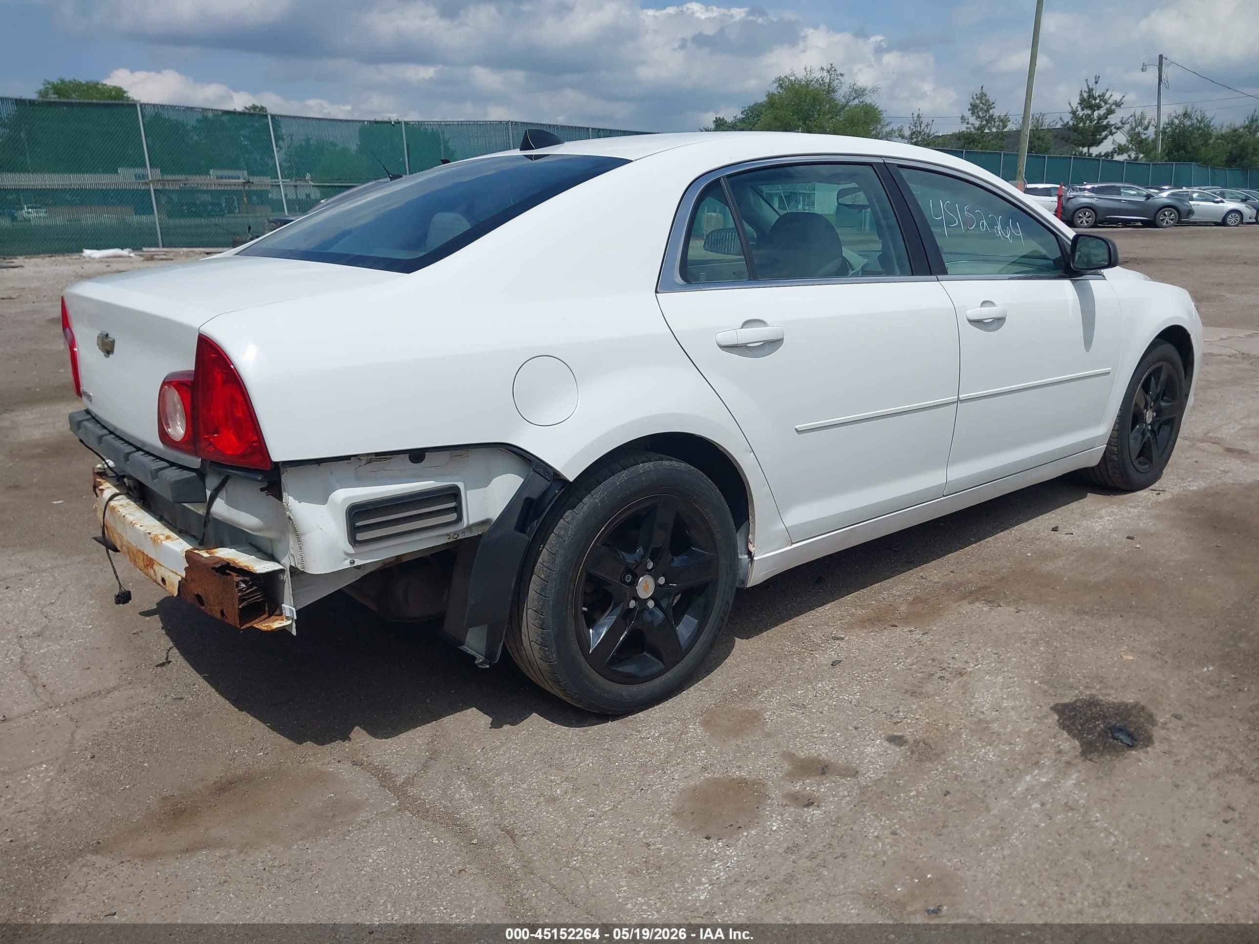 2012 Chevrolet Malibu Ls White vin: 1G1ZB5E00CF187516