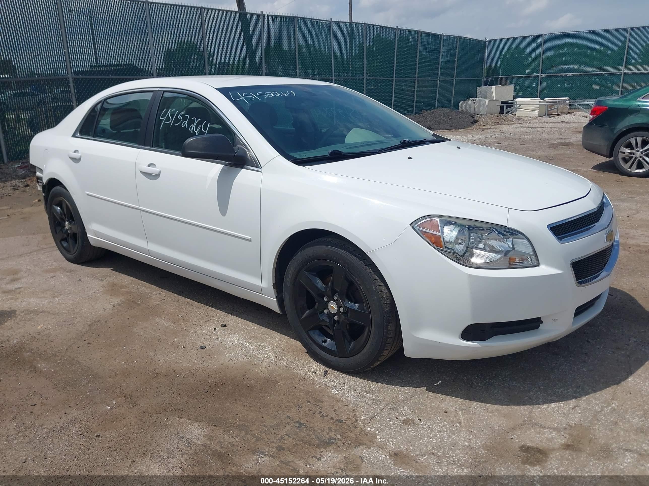 2012 Chevrolet Malibu Ls White vin: 1G1ZB5E00CF187516