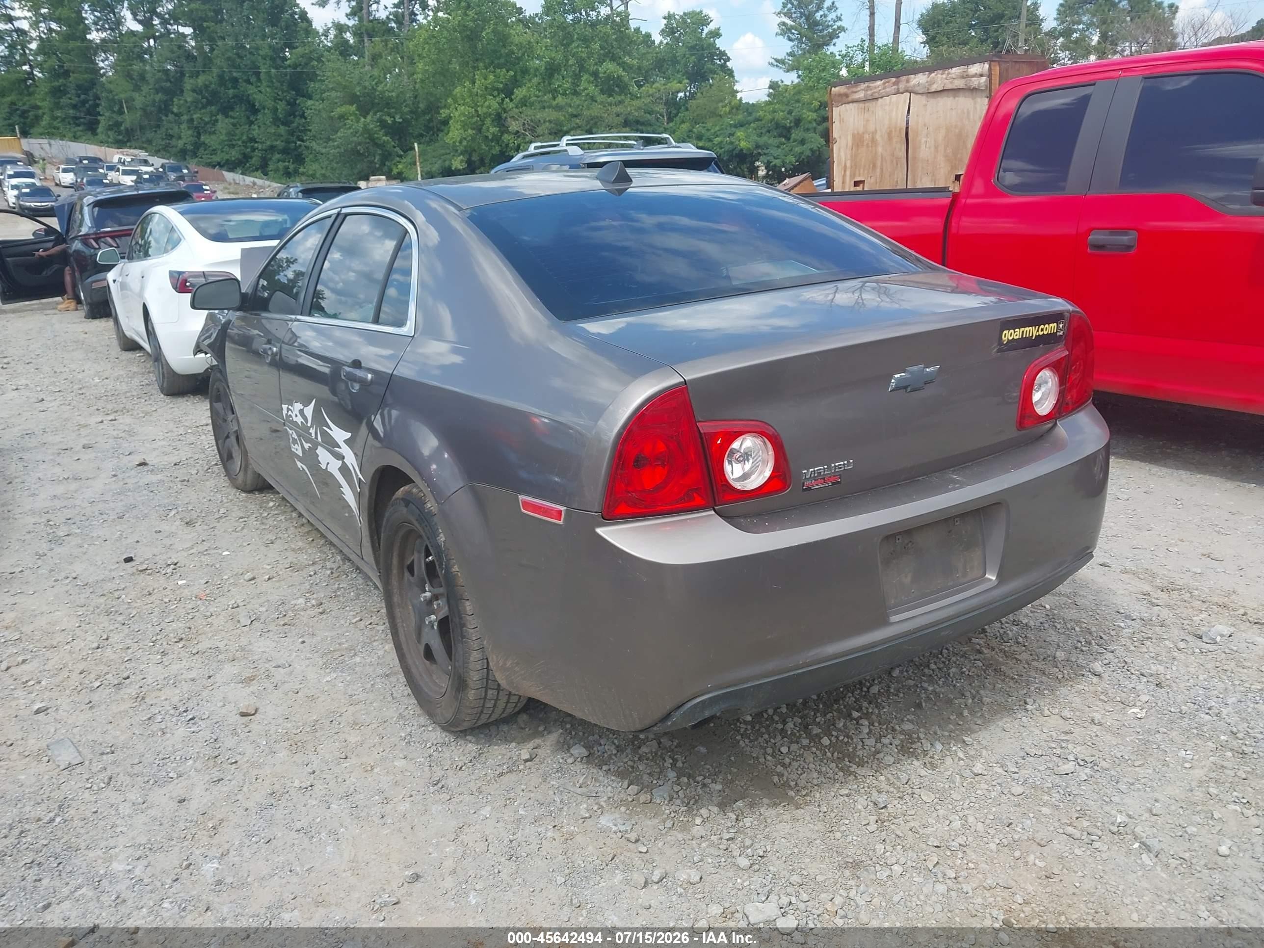 2012 Chevrolet Malibu Ls Brown vin: 1G1ZB5E00CF257175