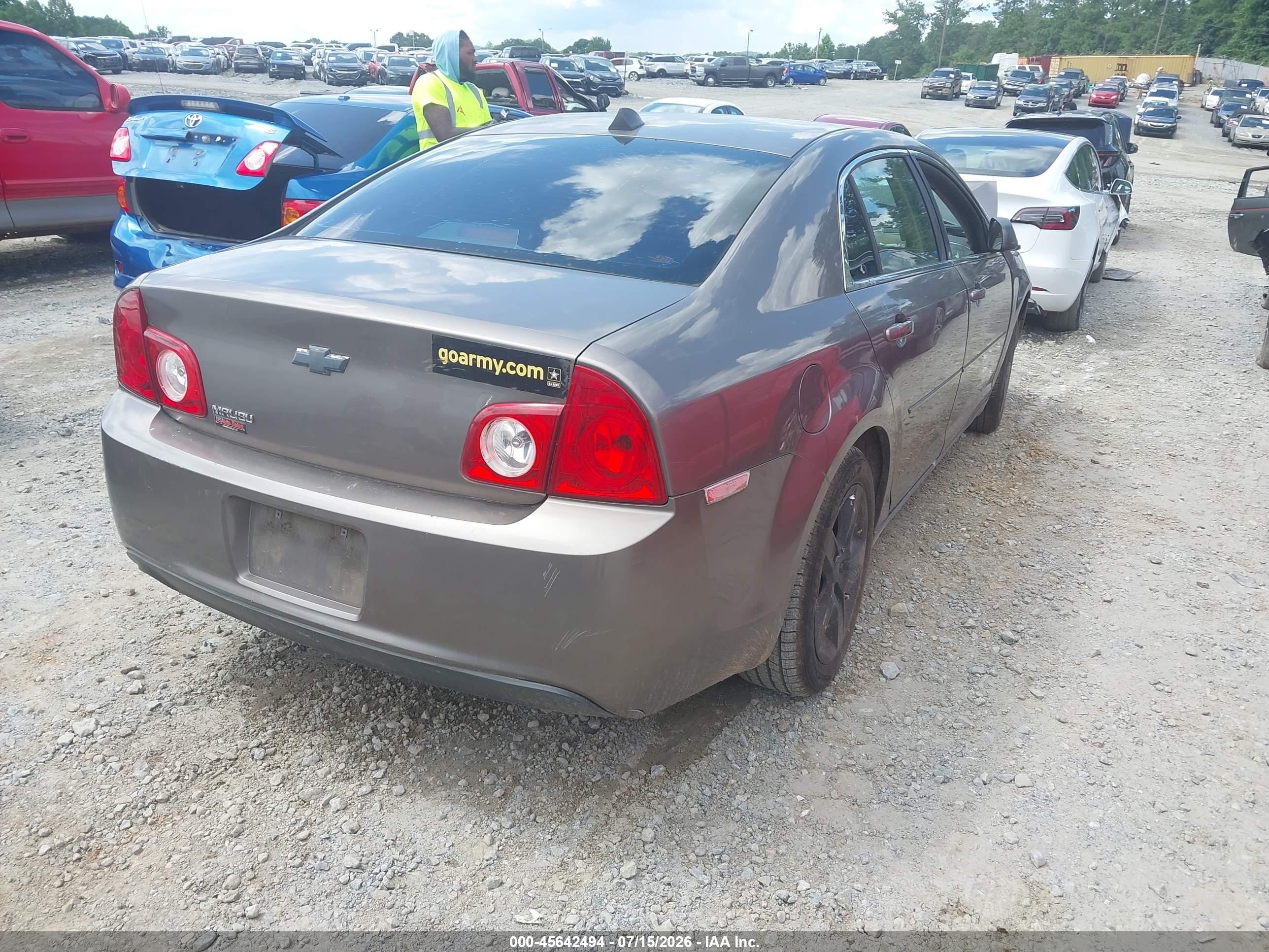 2012 Chevrolet Malibu Ls Brown vin: 1G1ZB5E00CF257175