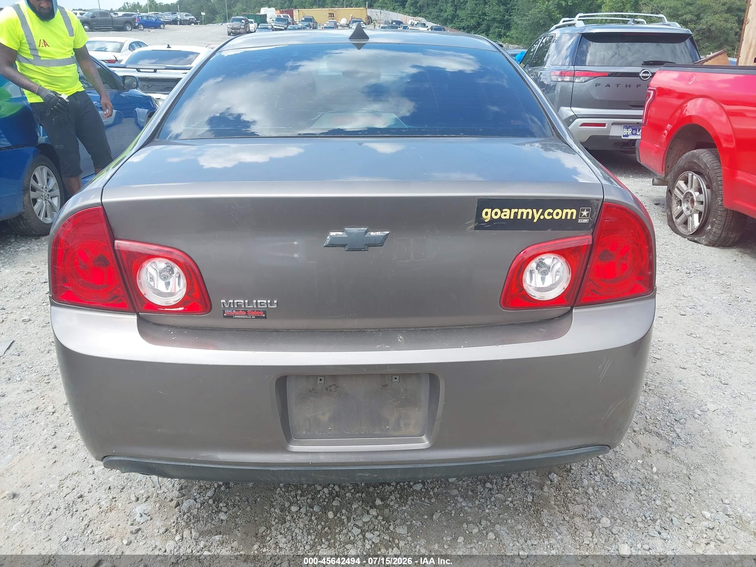 2012 Chevrolet Malibu Ls Brown vin: 1G1ZB5E00CF257175