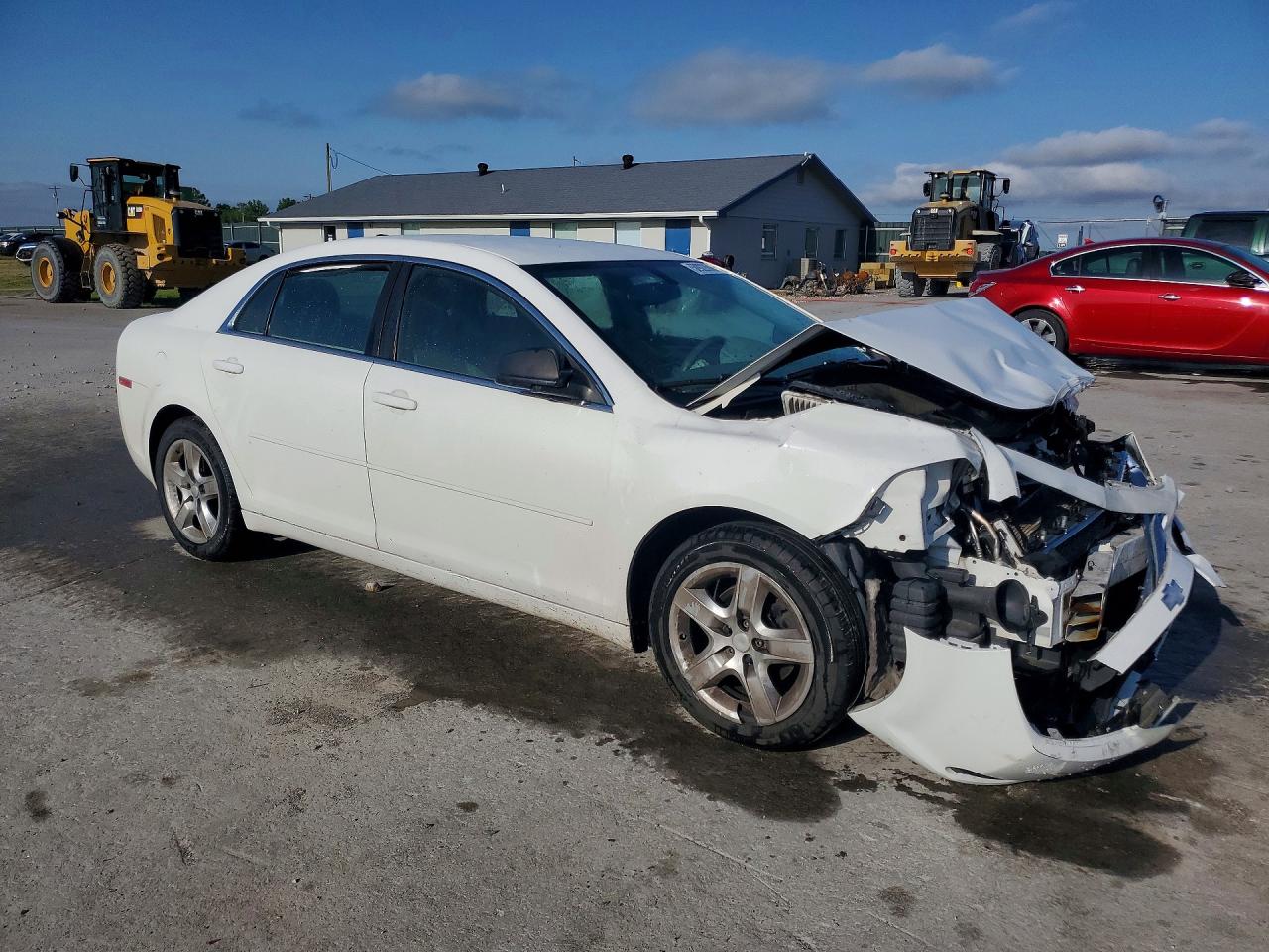2012 Chevrolet Malibu Ls White vin: 1G1ZB5E00CF298325