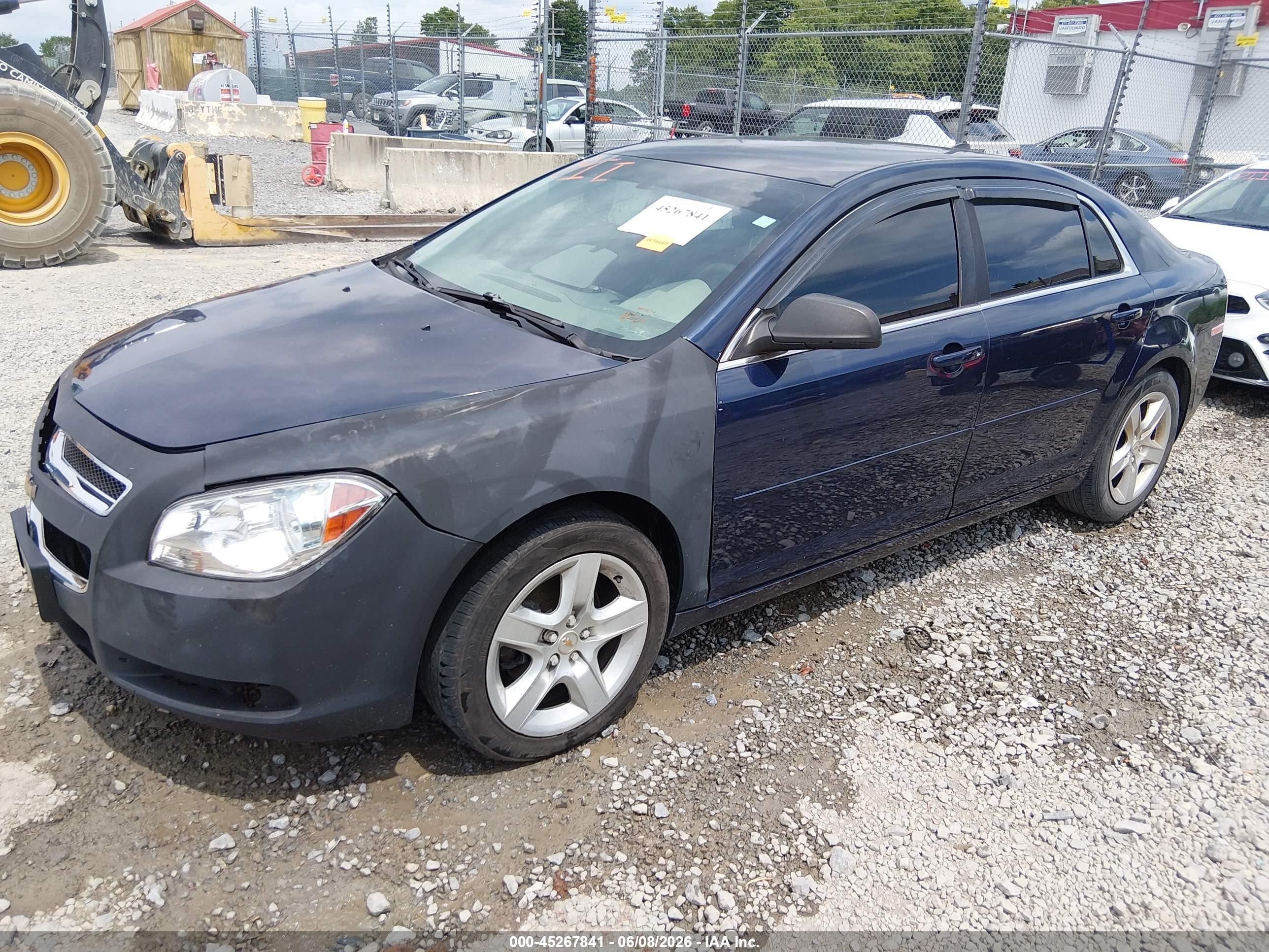 2012 Chevrolet Malibu Ls Blue vin: 1G1ZB5E00CF323563