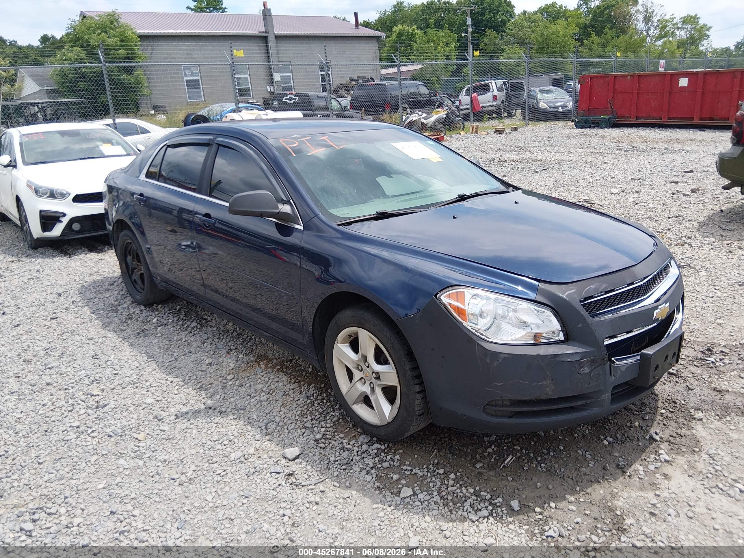 2012 Chevrolet Malibu Ls Blue vin: 1G1ZB5E00CF323563