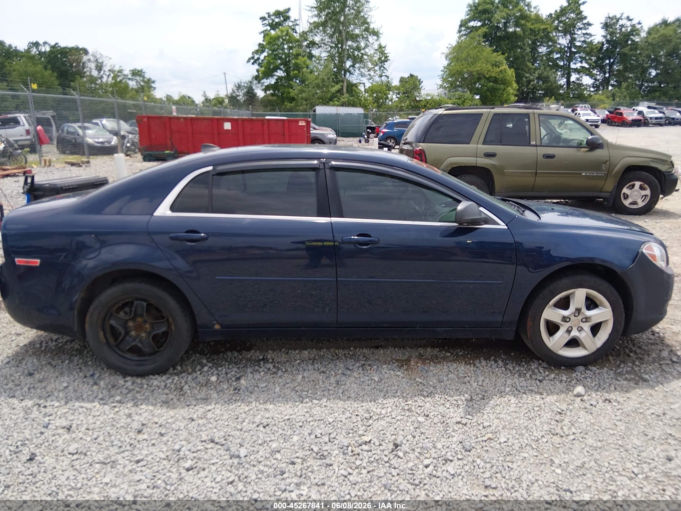 2012 Chevrolet Malibu Ls Blue vin: 1G1ZB5E00CF323563