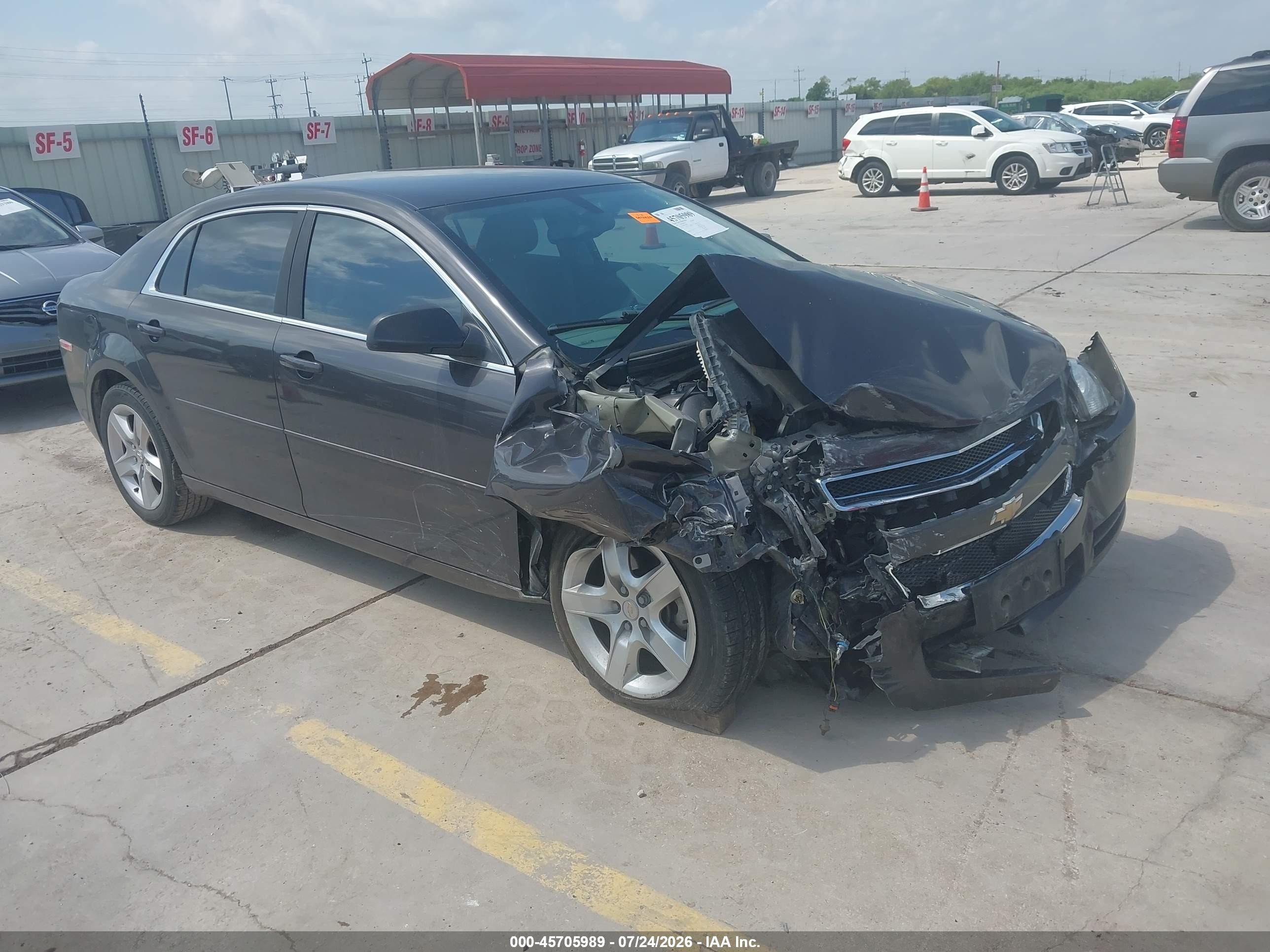 2012 Chevrolet Malibu Ls Gray vin: 1G1ZB5E00CF324907