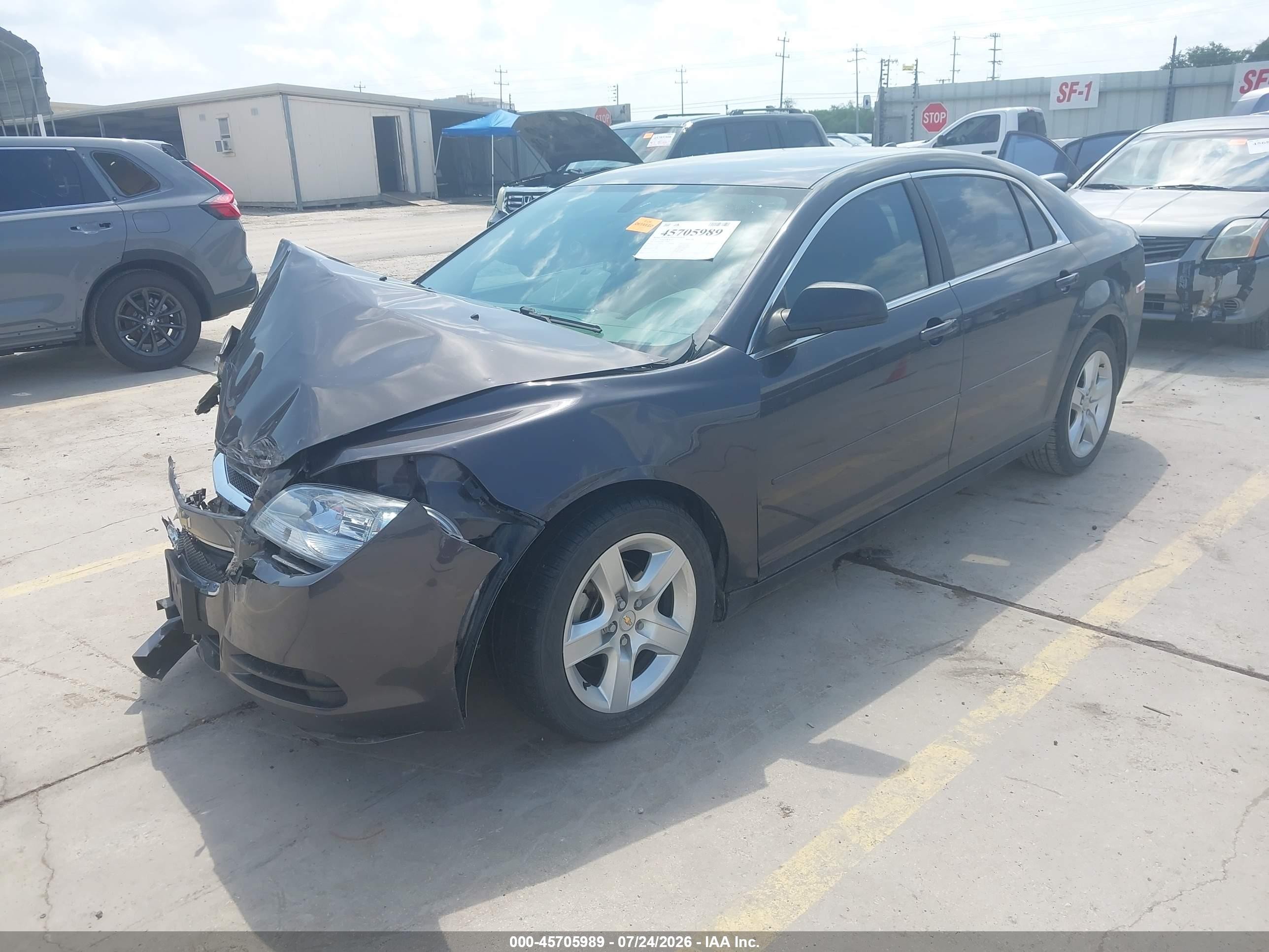 2012 Chevrolet Malibu Ls Gray vin: 1G1ZB5E00CF324907