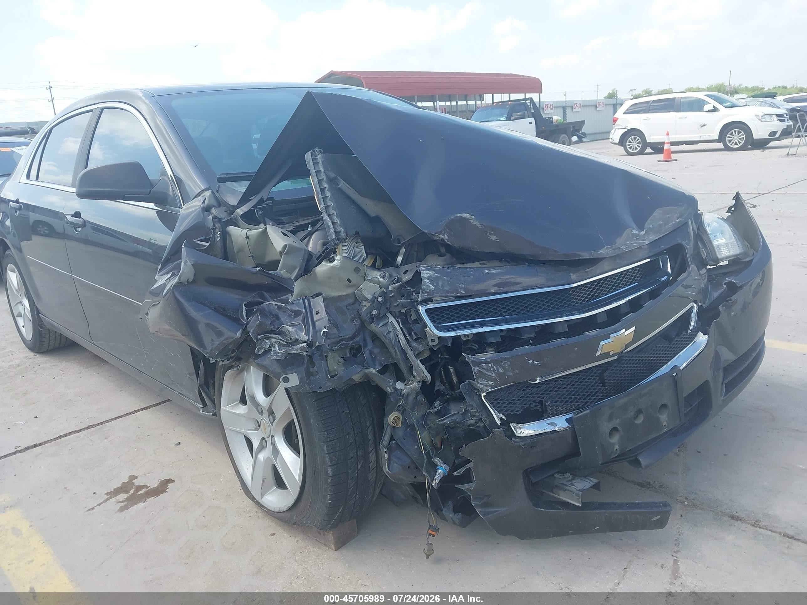 2012 Chevrolet Malibu Ls Gray vin: 1G1ZB5E00CF324907