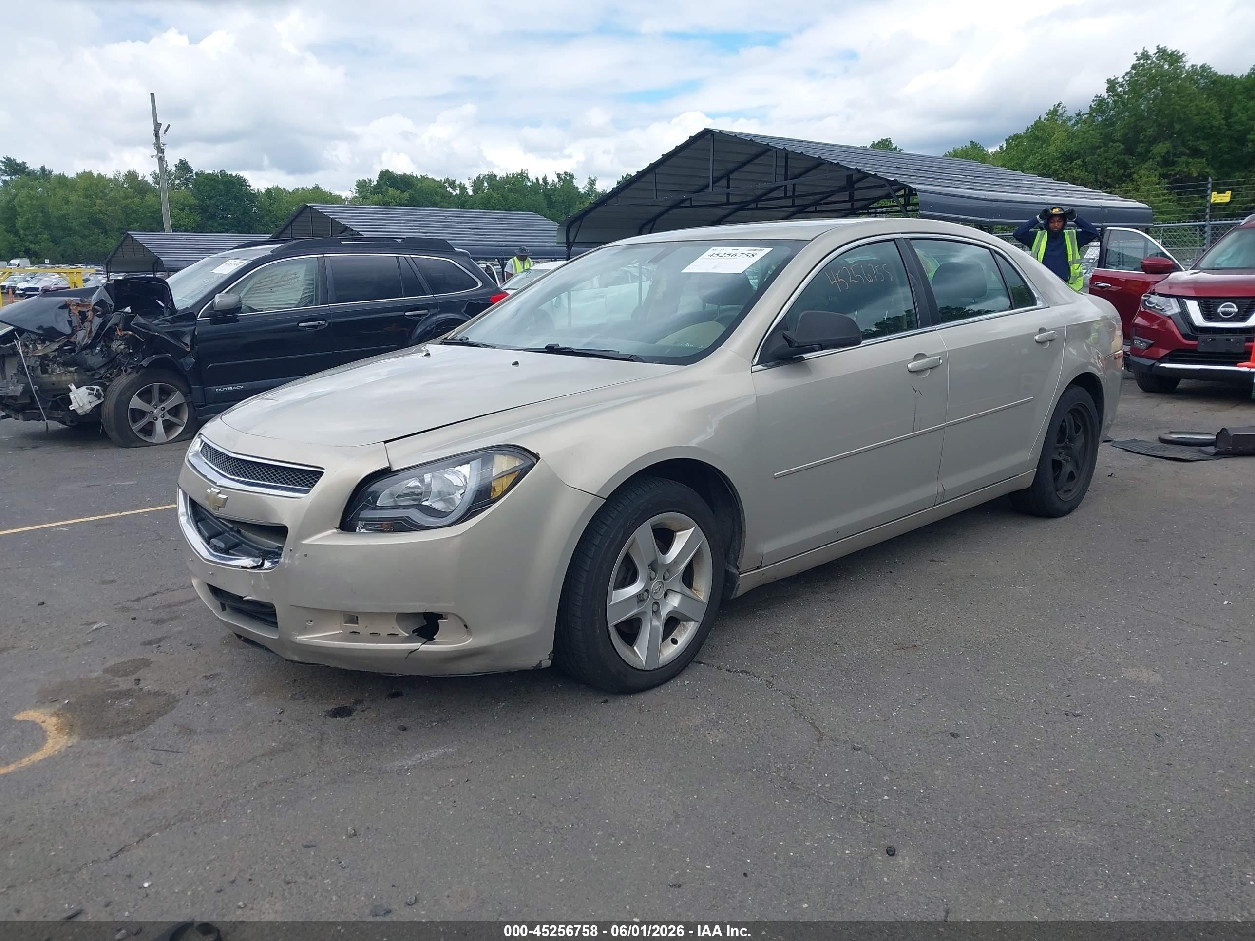 2012 Chevrolet Malibu Ls Beige vin: 1G1ZB5E01CF232219