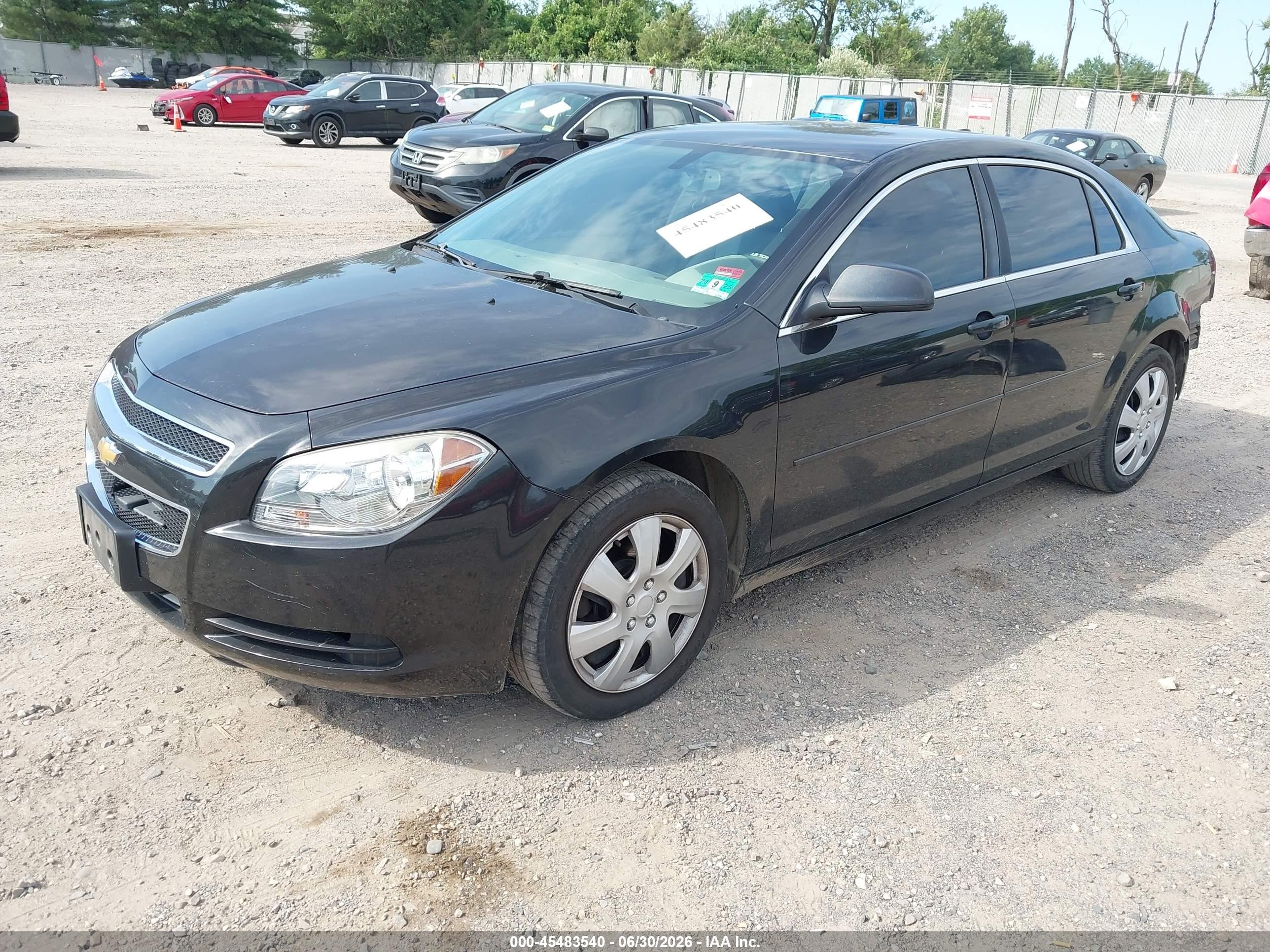 2012 Chevrolet Malibu Ls Черный vin: 1G1ZB5E02CF207684
