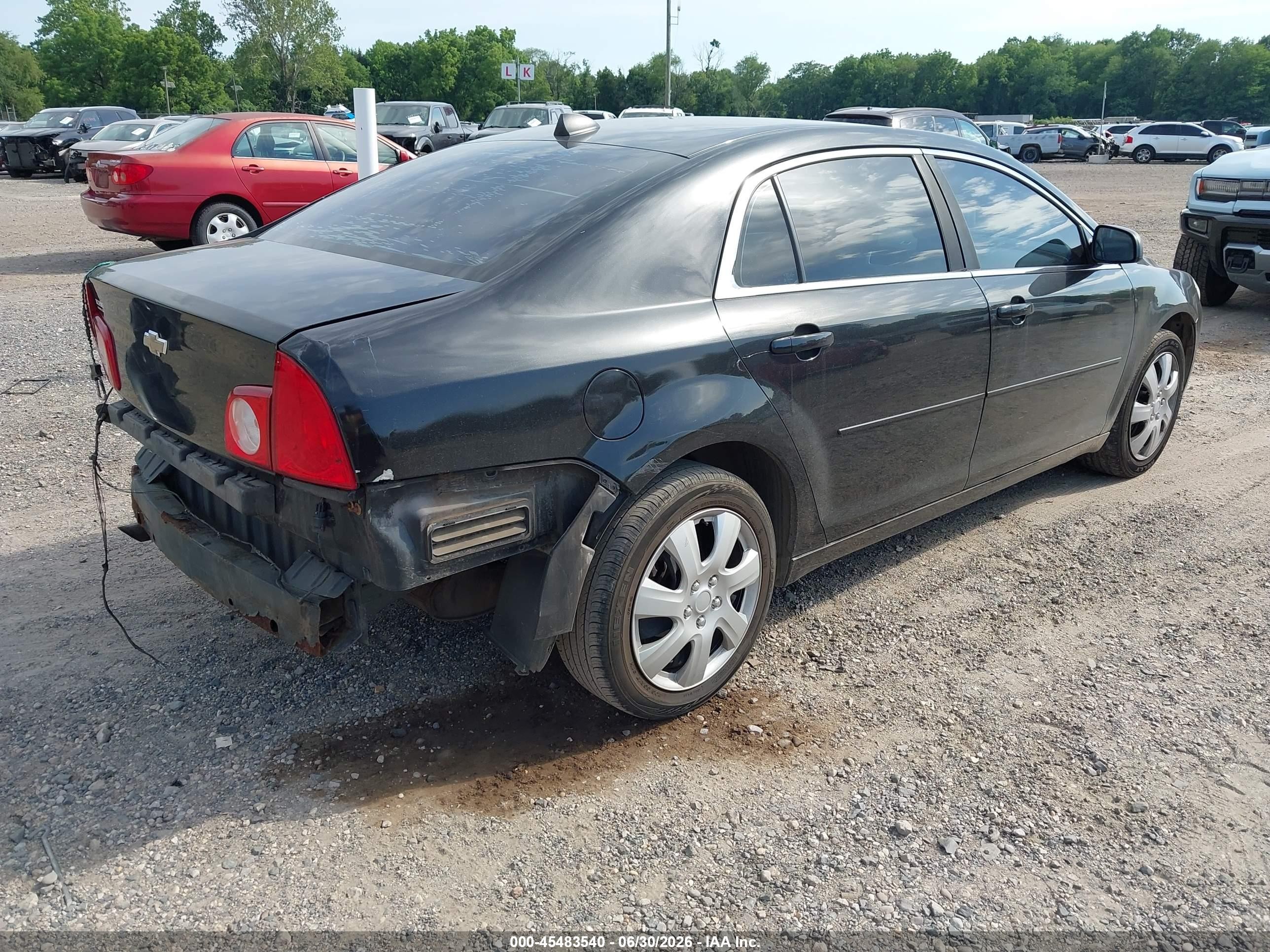 2012 Chevrolet Malibu Ls Черный vin: 1G1ZB5E02CF207684