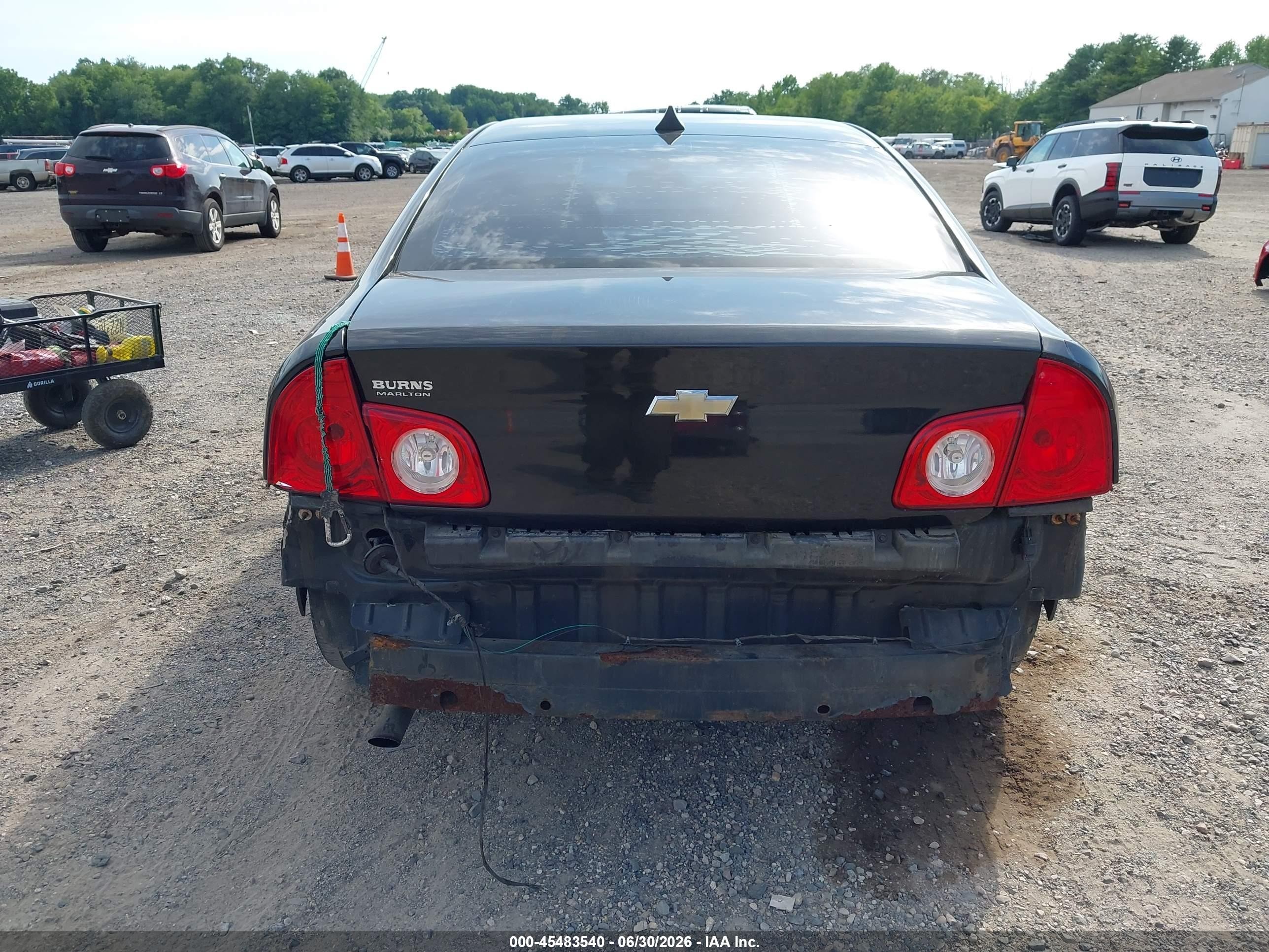 2012 Chevrolet Malibu Ls Черный vin: 1G1ZB5E02CF207684