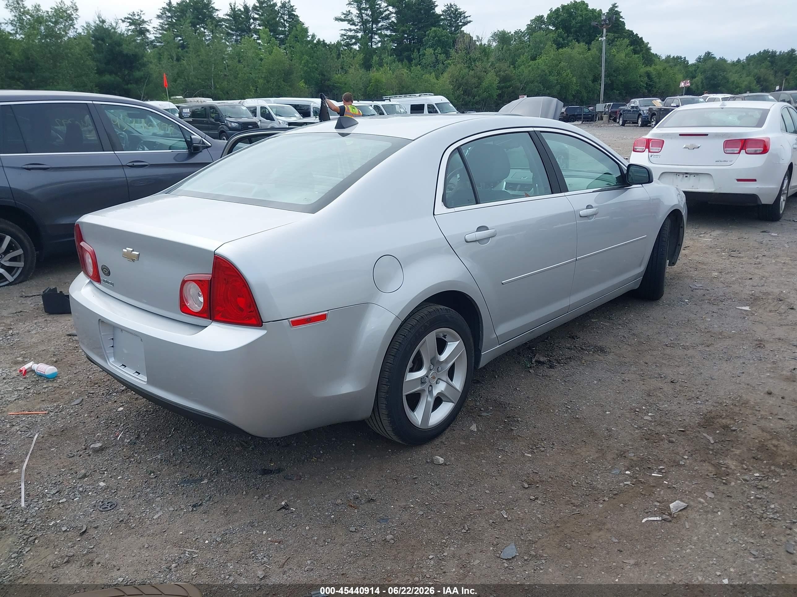 2012 Chevrolet Malibu Ls Silver vin: 1G1ZB5E02CF231127