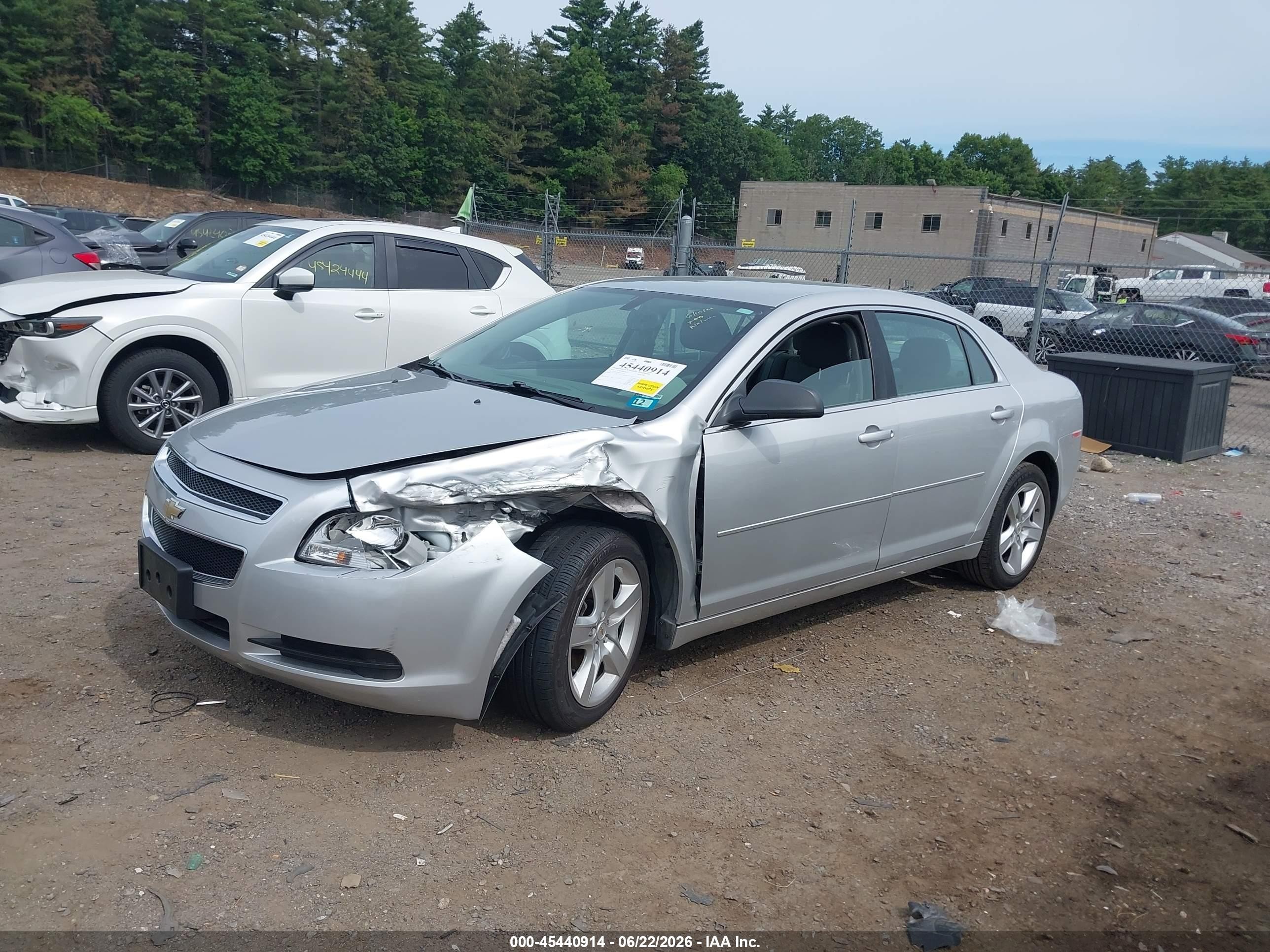 2012 Chevrolet Malibu Ls Silver vin: 1G1ZB5E02CF231127