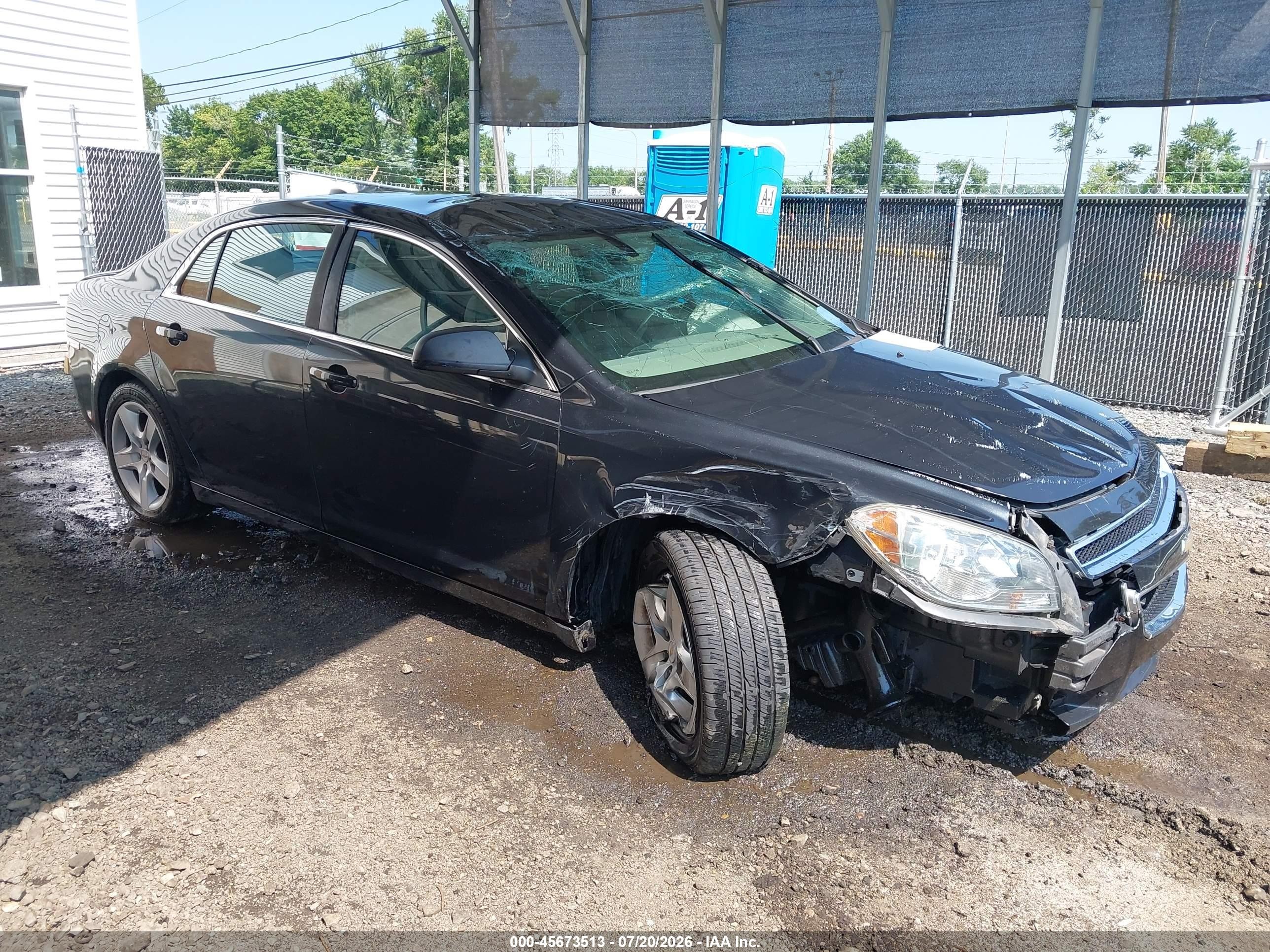 2012 Chevrolet Malibu Ls Black vin: 1G1ZB5E02CF241558