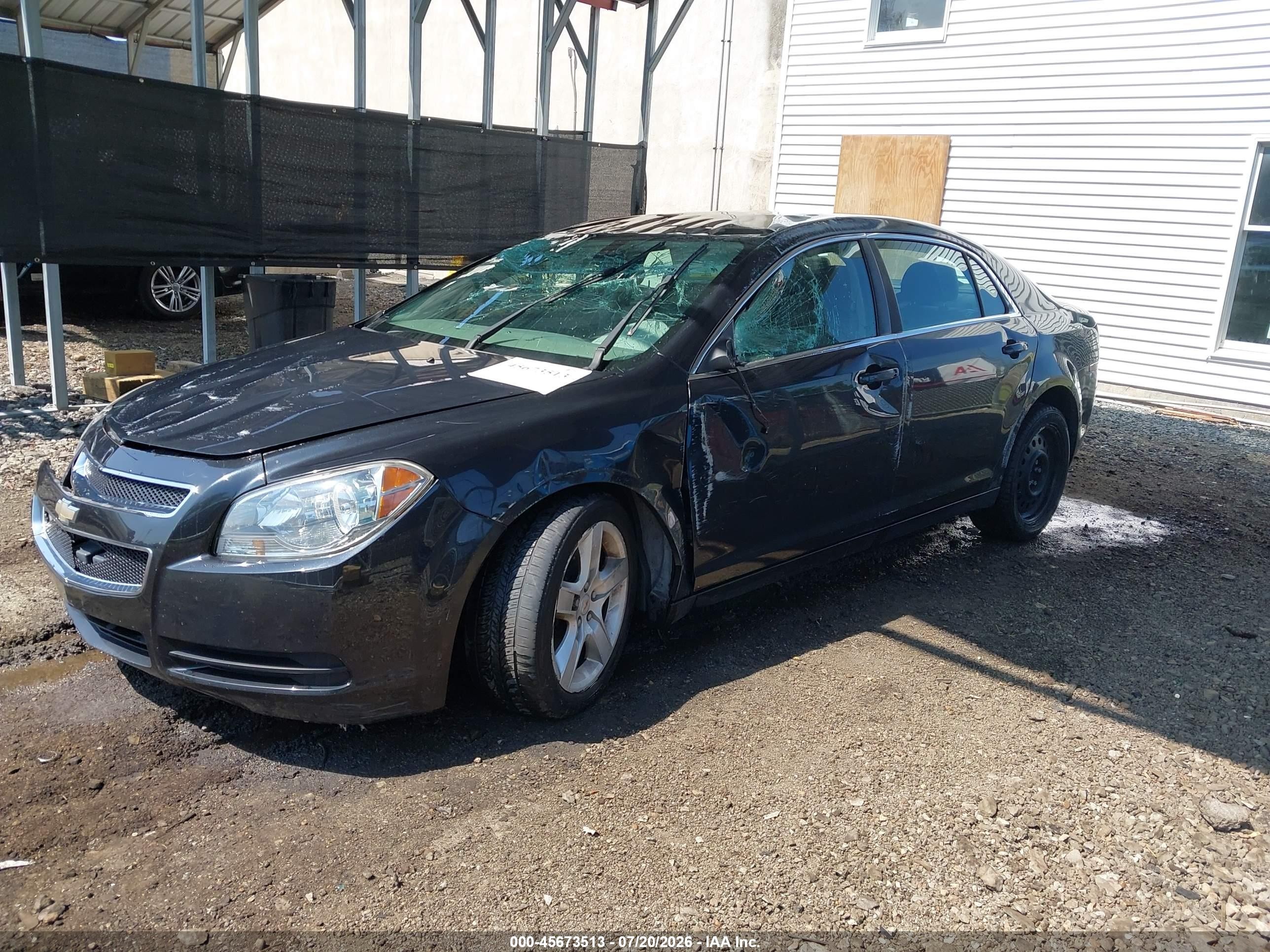 2012 Chevrolet Malibu Ls Black vin: 1G1ZB5E02CF241558