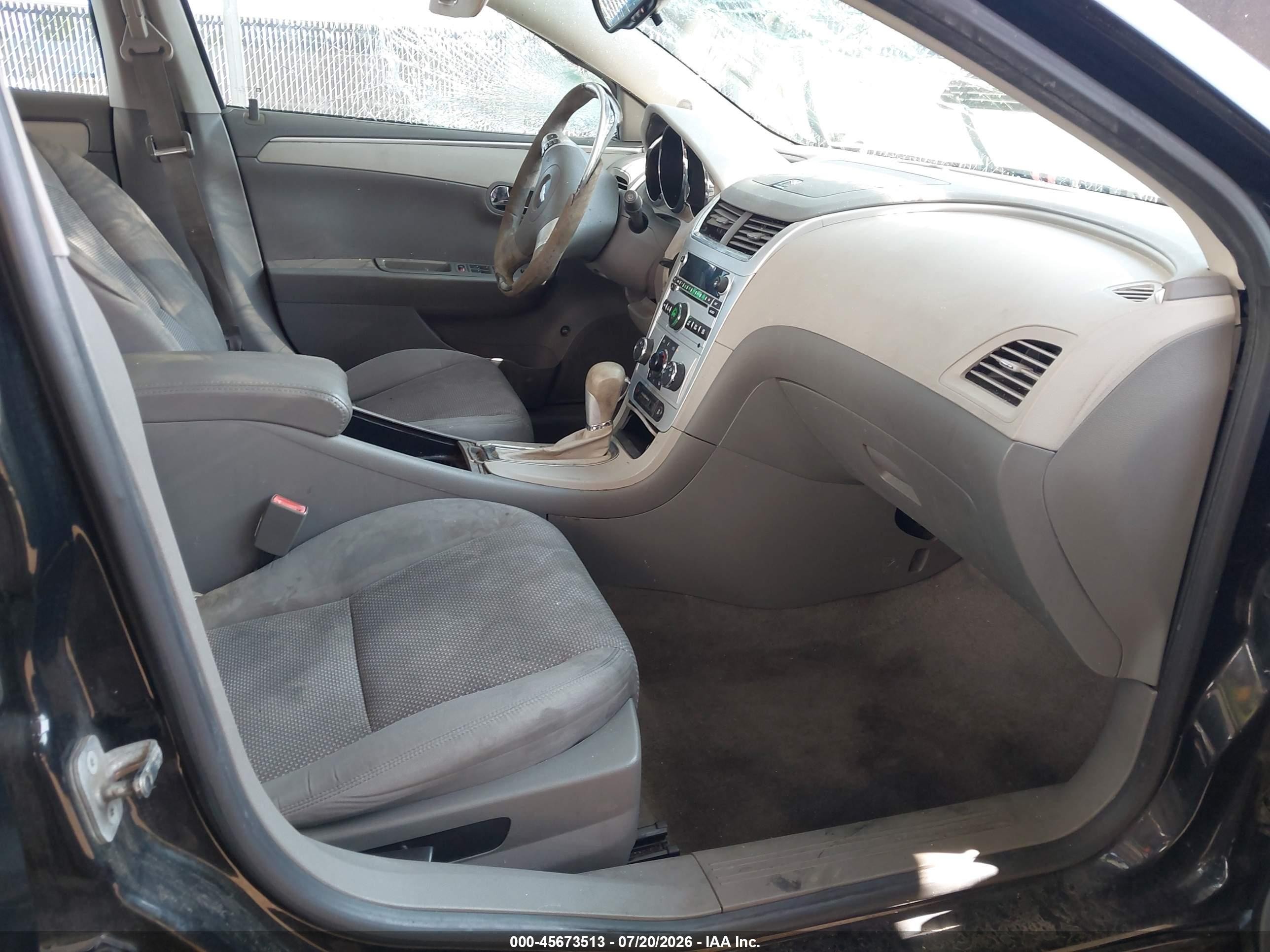 2012 Chevrolet Malibu Ls Black vin: 1G1ZB5E02CF241558
