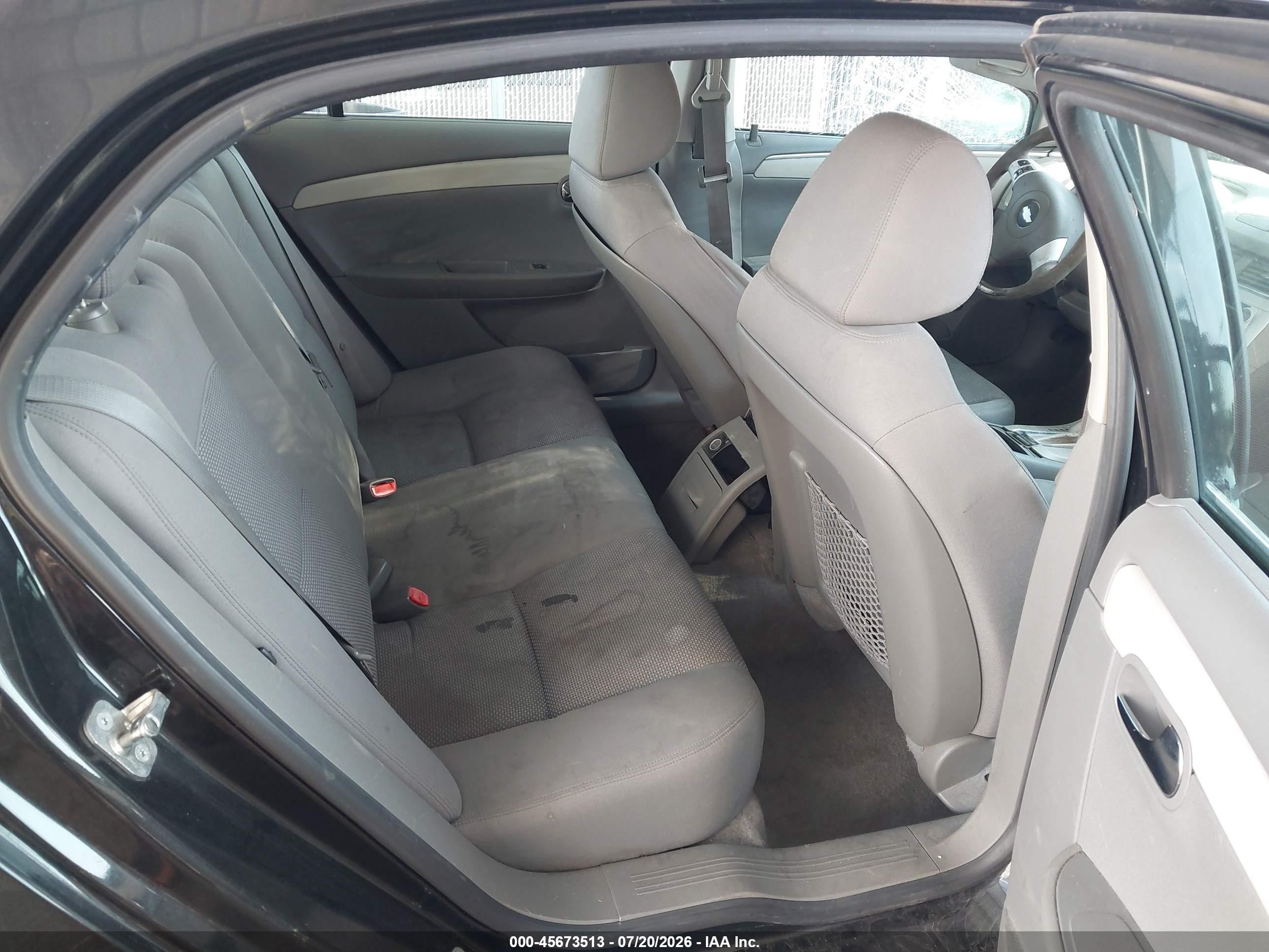2012 Chevrolet Malibu Ls Black vin: 1G1ZB5E02CF241558