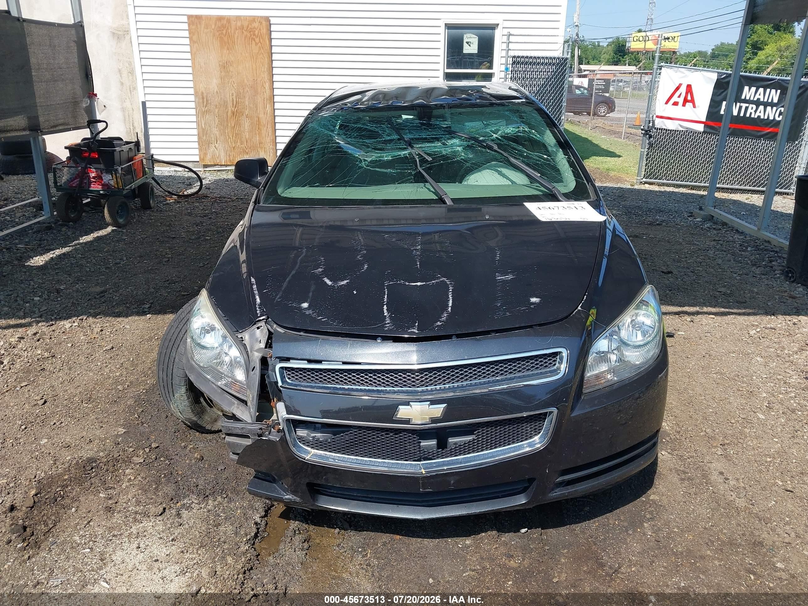 2012 Chevrolet Malibu Ls Black vin: 1G1ZB5E02CF241558