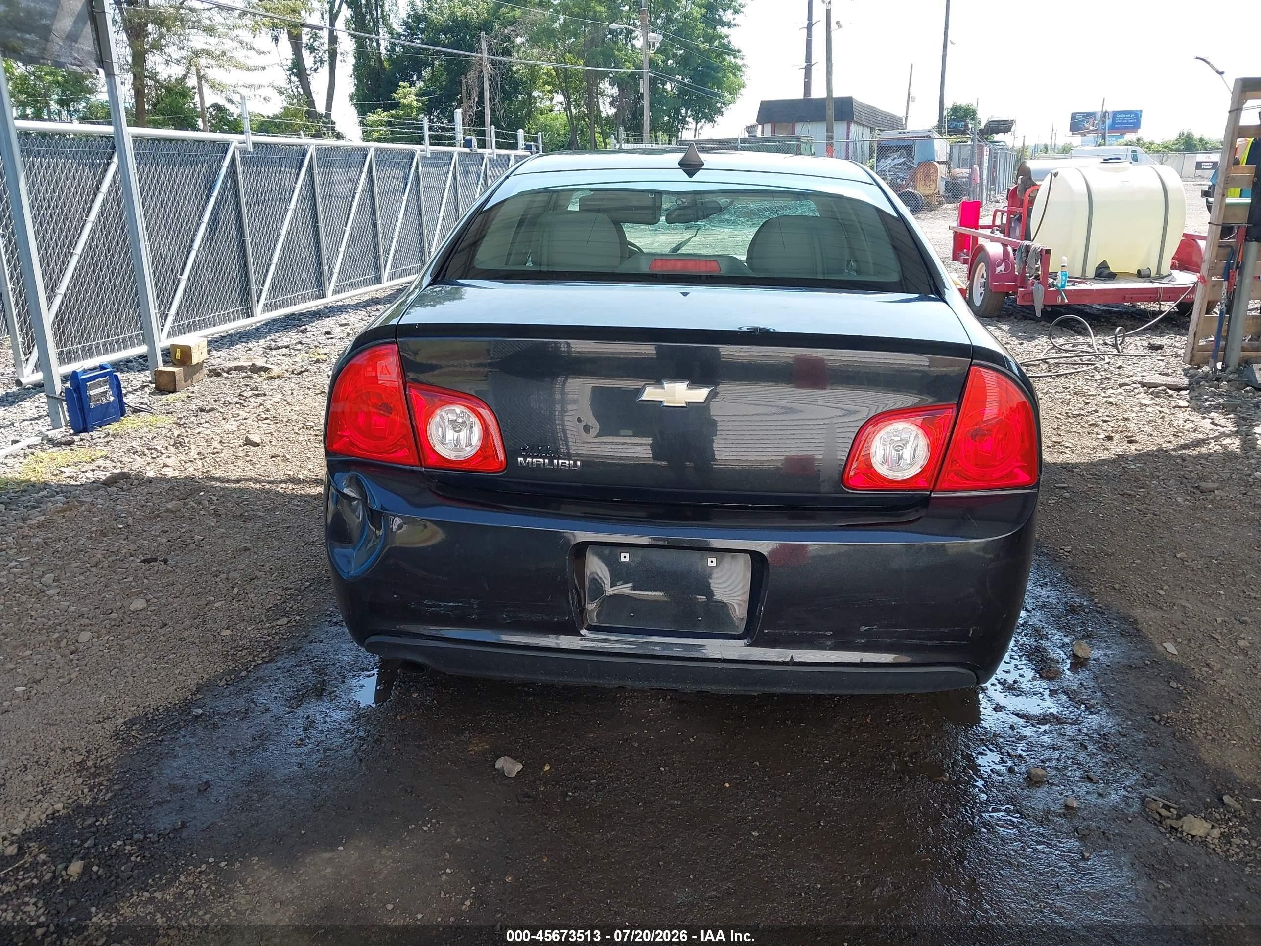 2012 Chevrolet Malibu Ls Black vin: 1G1ZB5E02CF241558