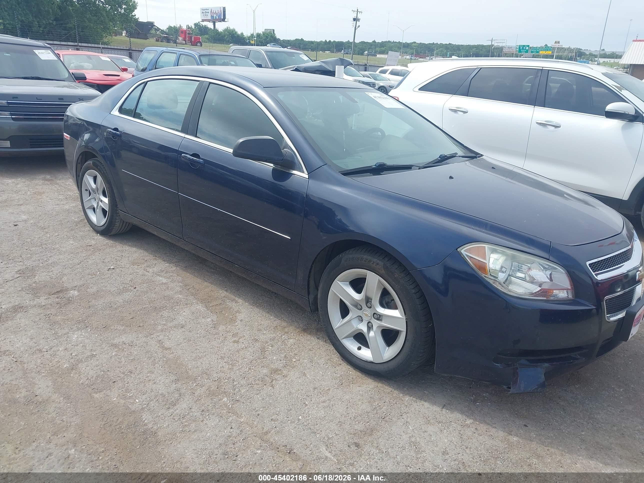 2012 Chevrolet Malibu Ls Blue vin: 1G1ZB5E03CF292969