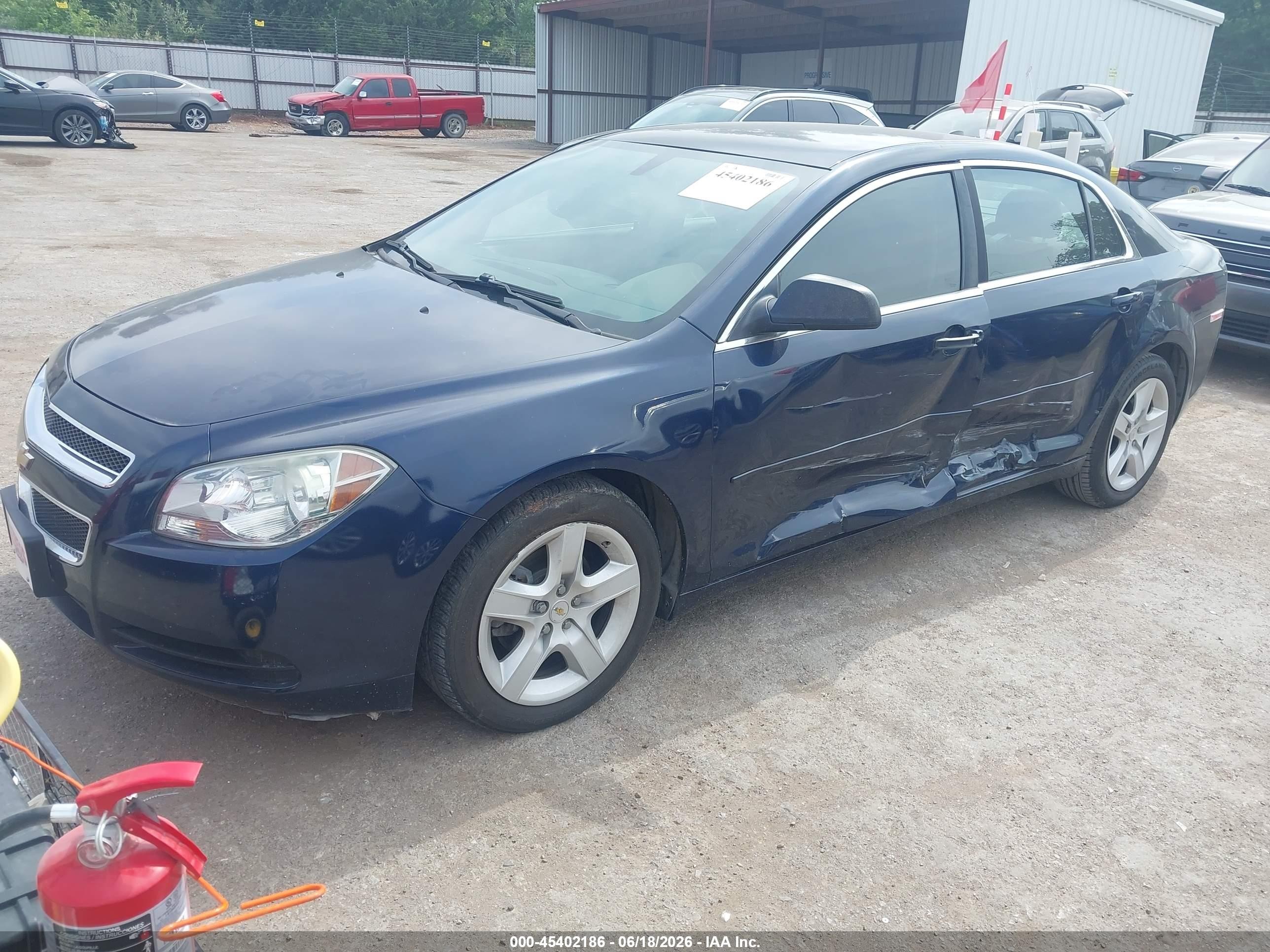 2012 Chevrolet Malibu Ls Blue vin: 1G1ZB5E03CF292969