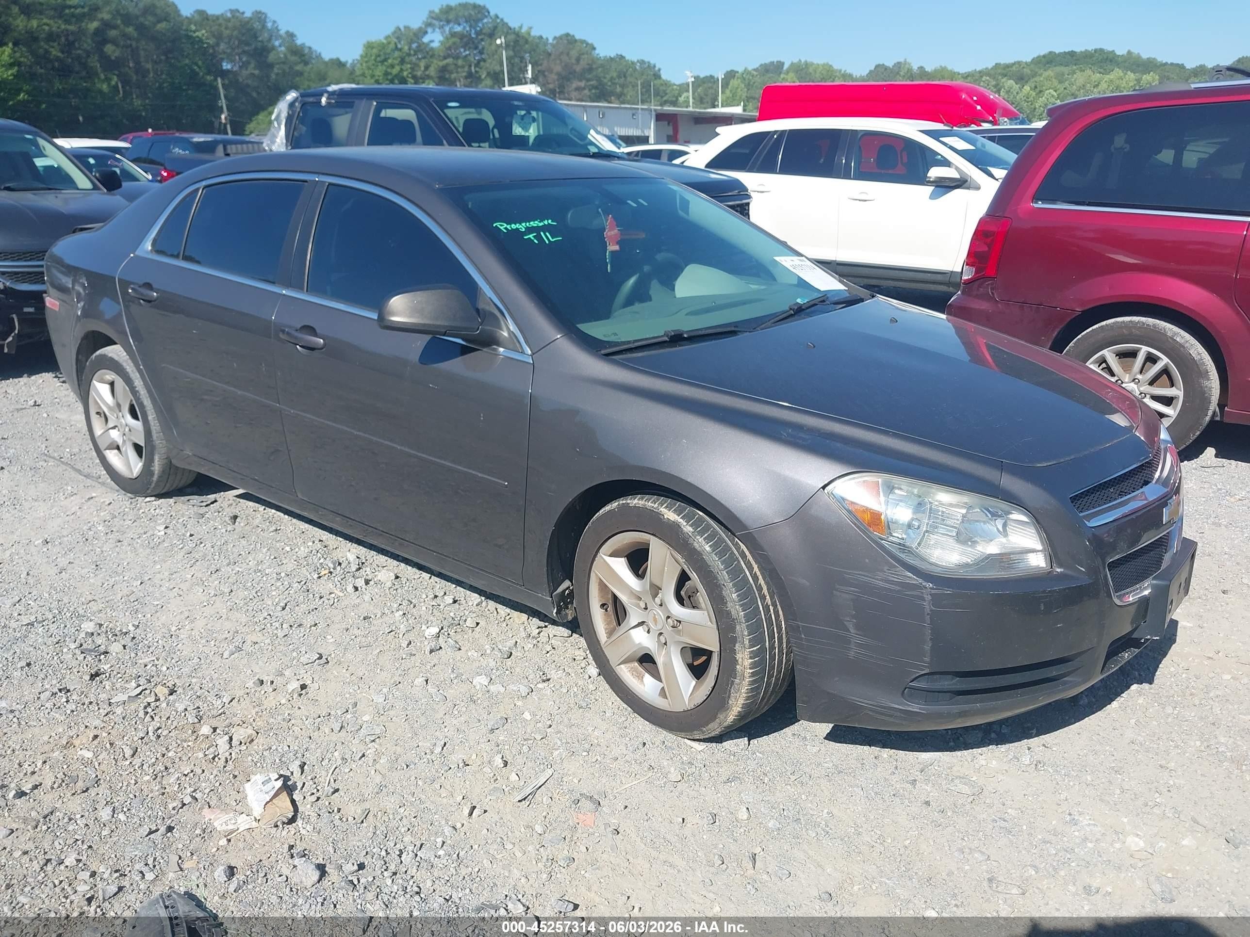 2012 Chevrolet Malibu Ls Gray vin: 1G1ZB5E04CF287201